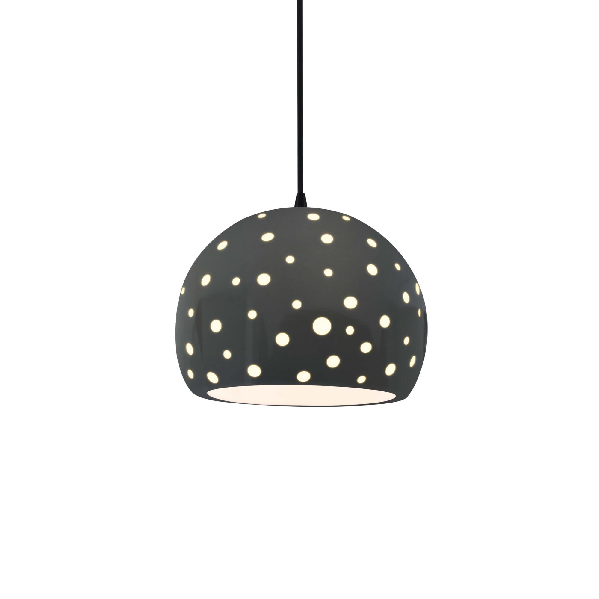 Shown in Matte Black finish and Gloss Grey shade