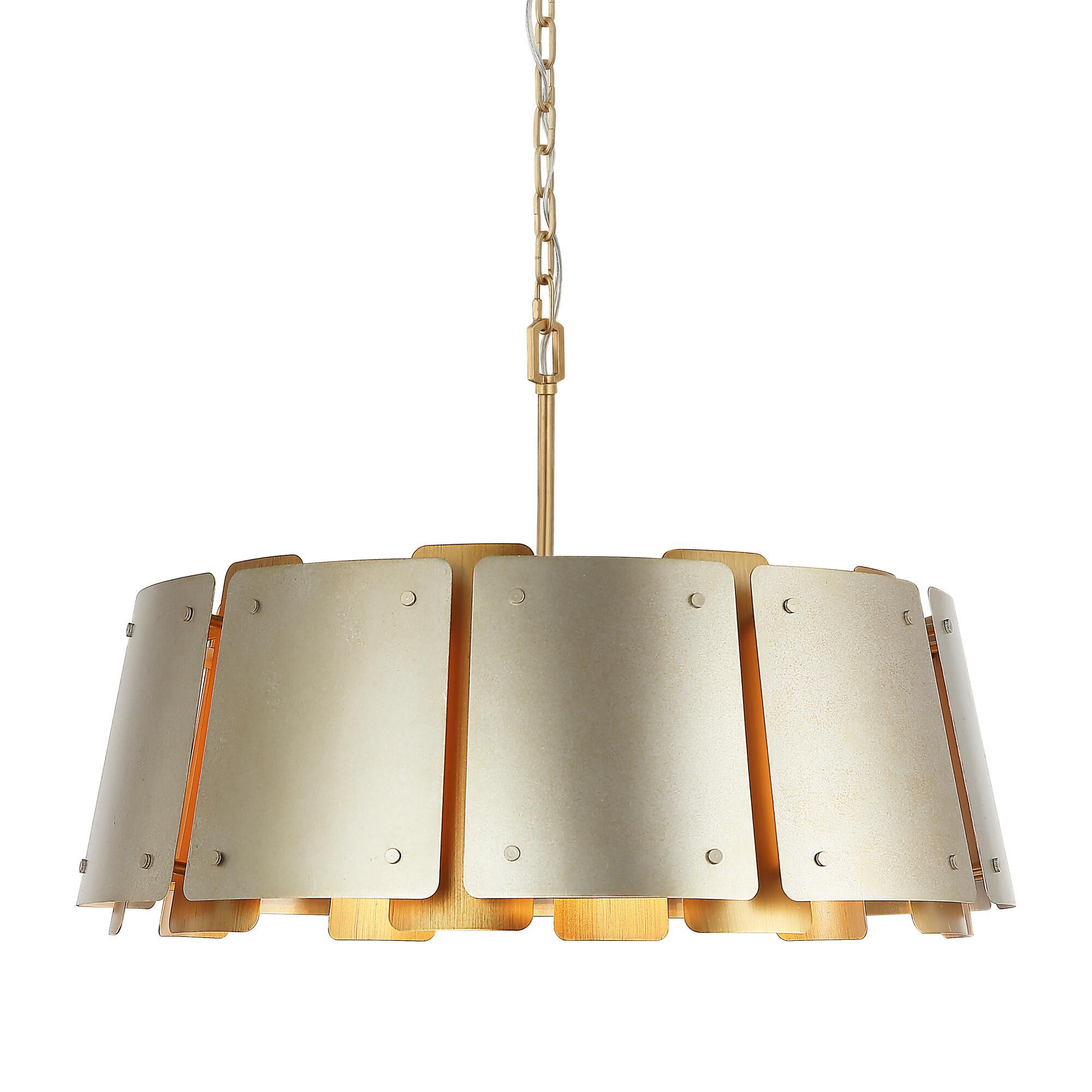 Shown in Gold and Brass finish and Gold shade