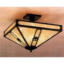 Pasadena 11 Inch 4 Light Semi Flush Mount by Arroyo Craftsman