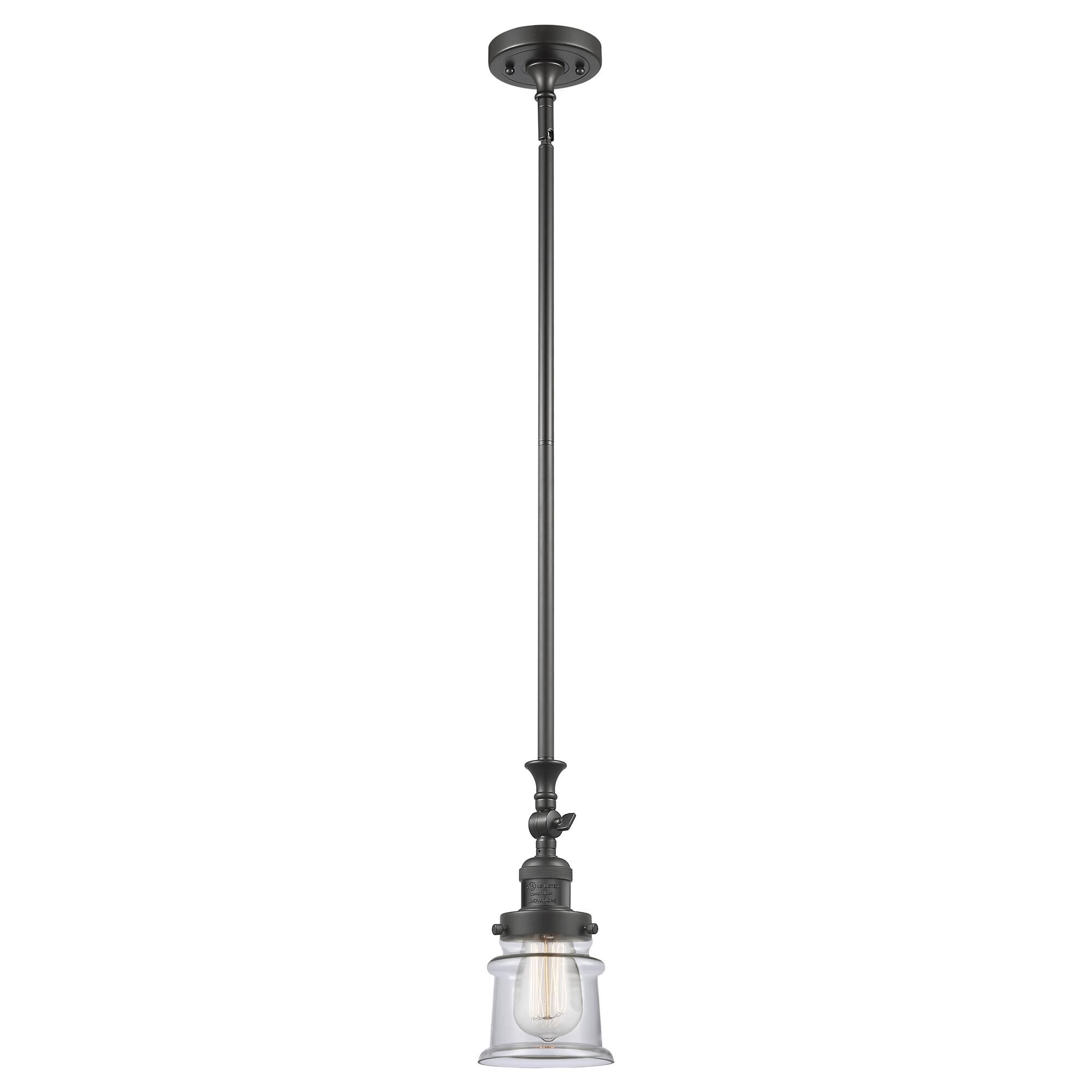 Shown in Oil Rubbed Bronze finish and Clear glass