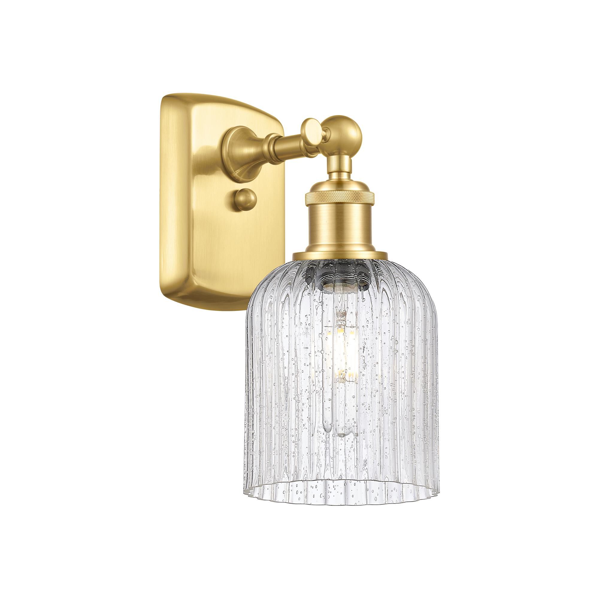 Shown in Satin Gold finish and Seedy shade