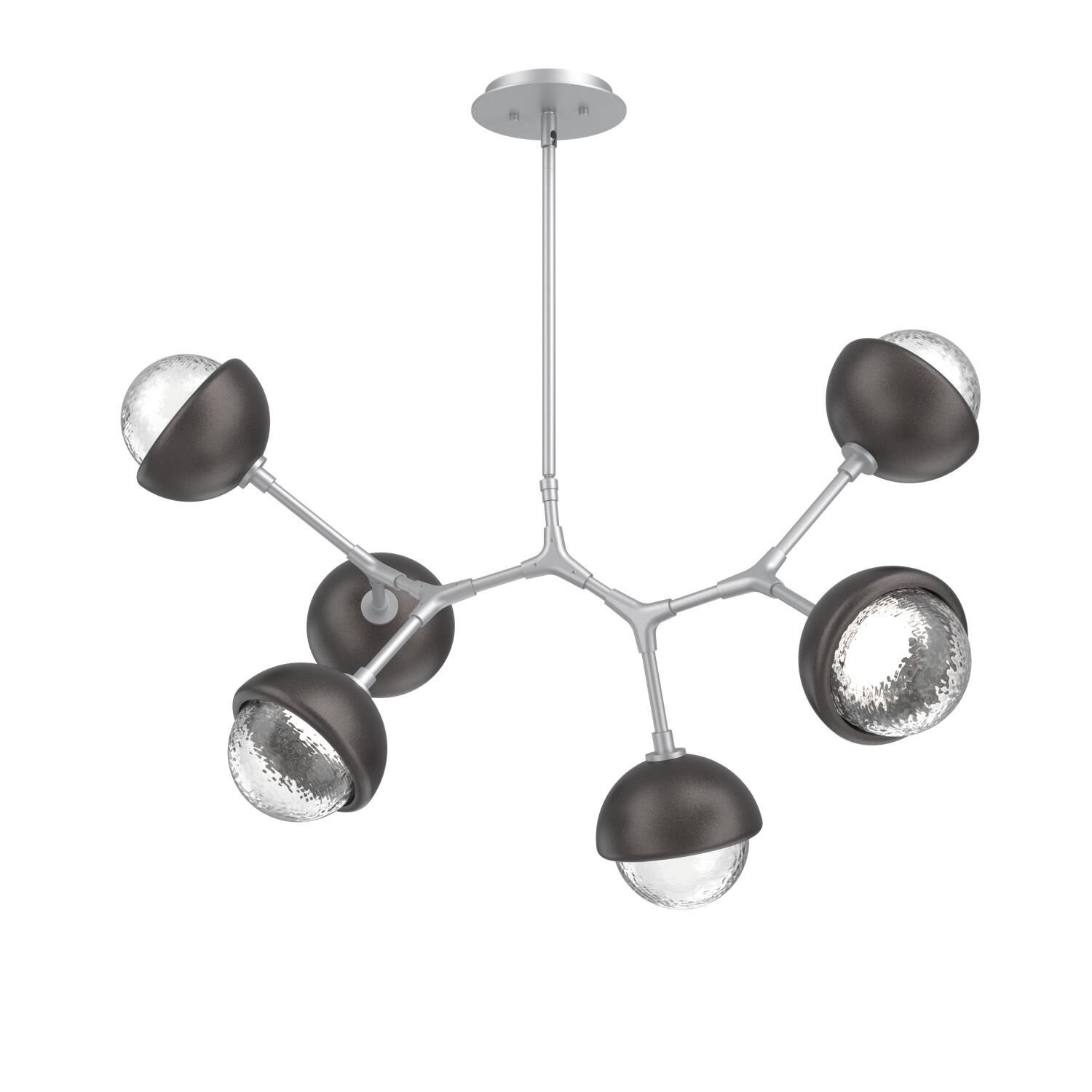 Shown in Classic Silver finish and Clear glass and Graphite accent