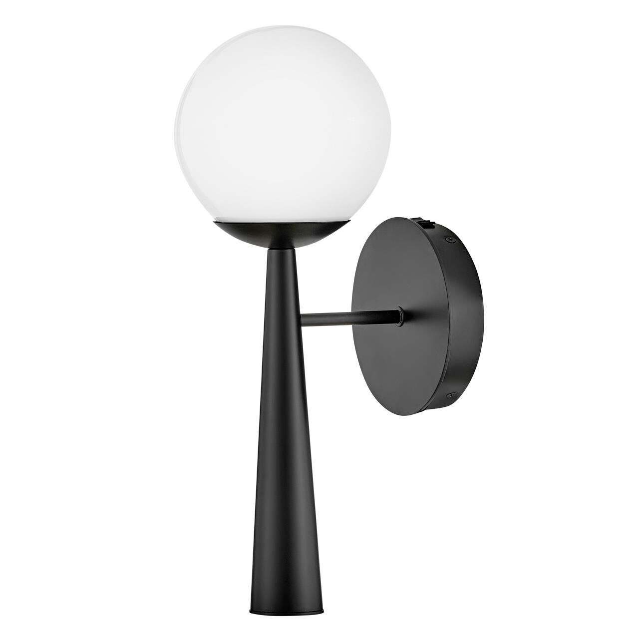 Shown in Black finish and Cased Opal glass