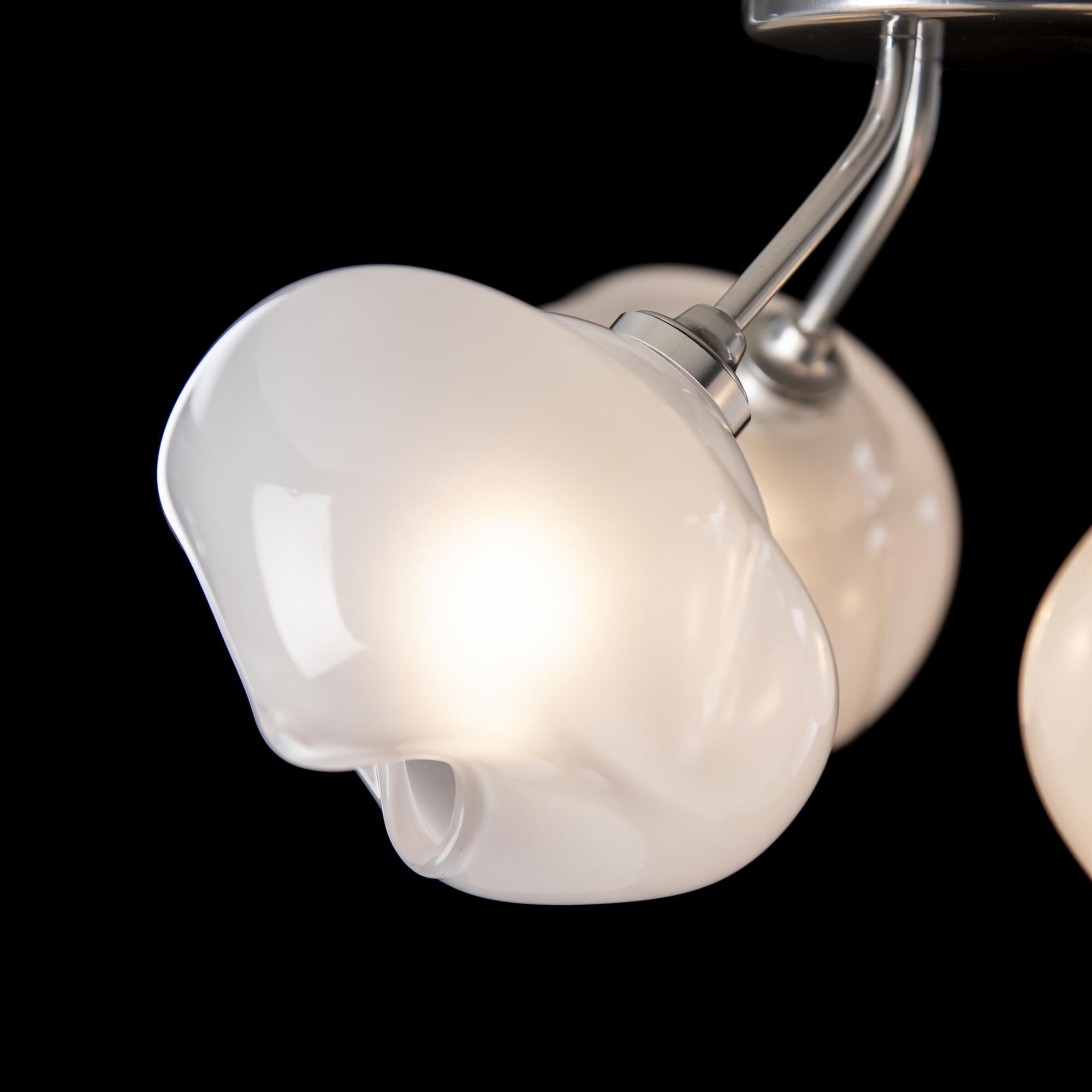 Shown in Sterling finish and Frosted glass