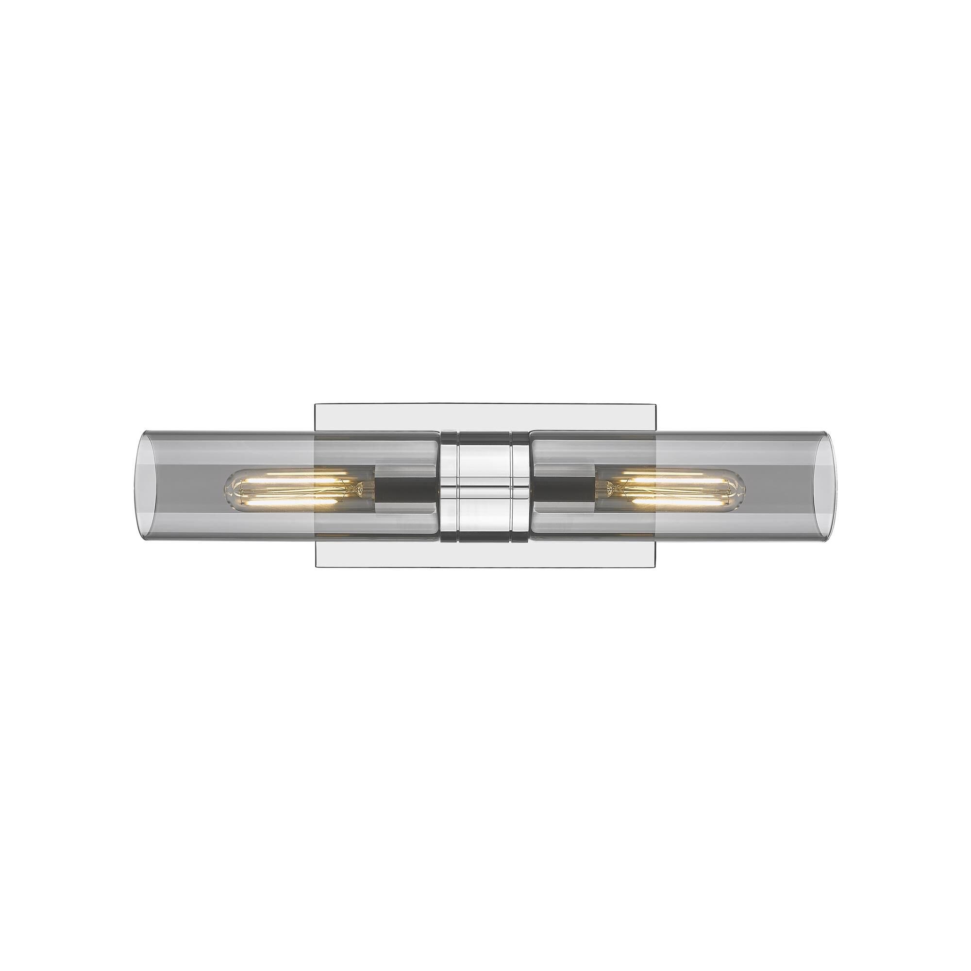 Shown in Polished Chrome finish and Plated Smoke glass