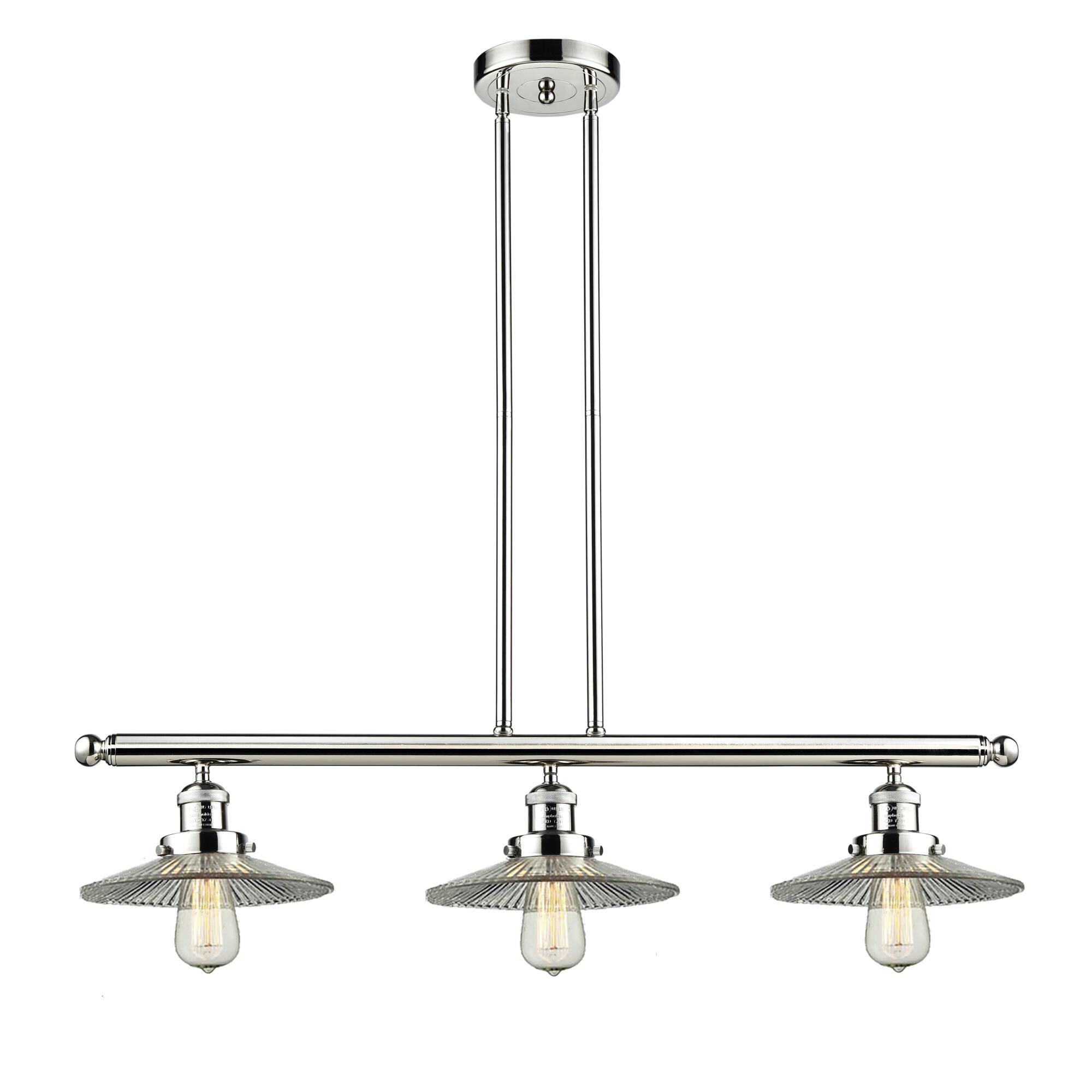 Bruno Marashlian Halophane 36 Inch 3 Light Linear Suspension Light by Innovations Lighting