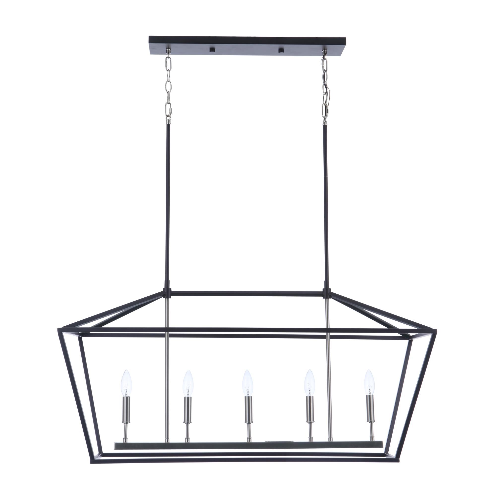 Shown in Flat Black/Brushed Polished Nickel finish