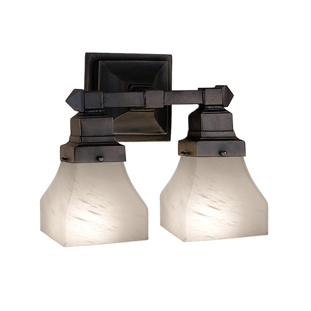 Shown in French Bronzed Finish finish and Alabaster White glass