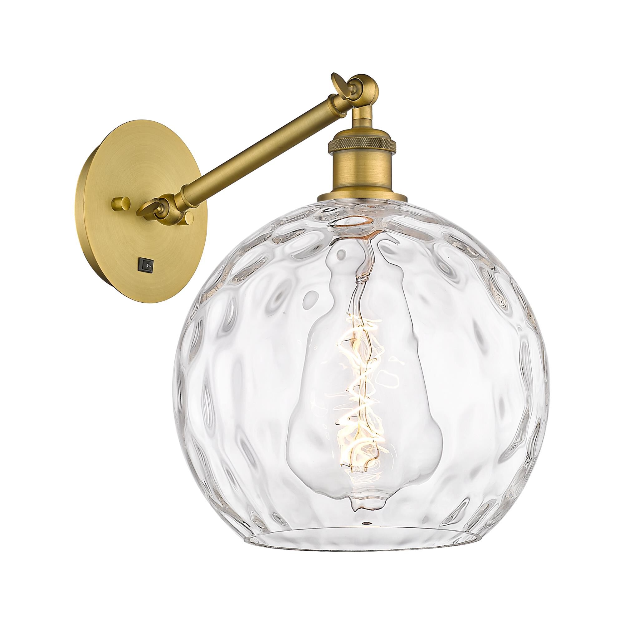 Bruno Marashlian Athens Water Glass 10 Inch Wall Swing Lamp by Innovations Lighting