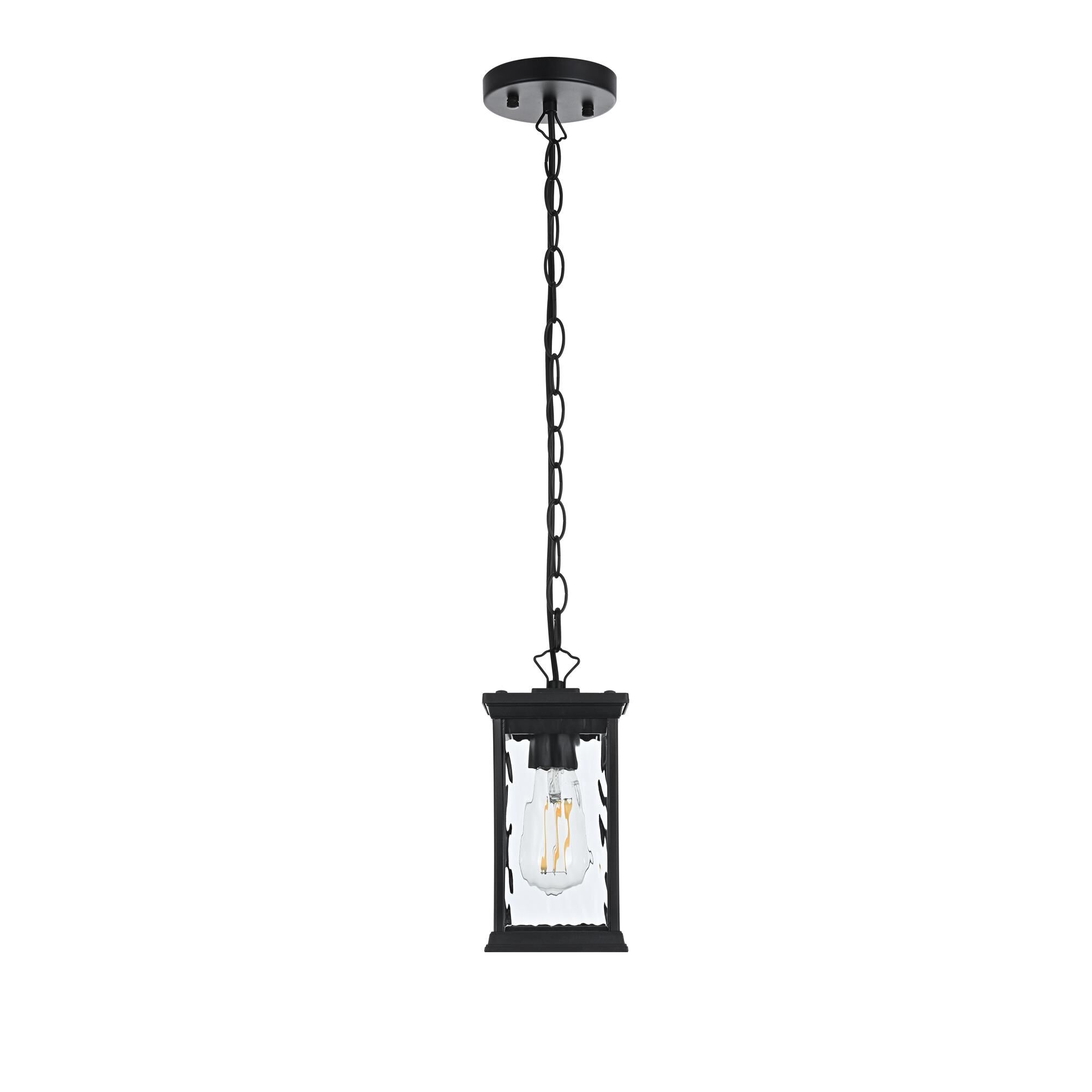 Mascher 5 Inch Outdoor Hanging Lantern by Elegant Lighting