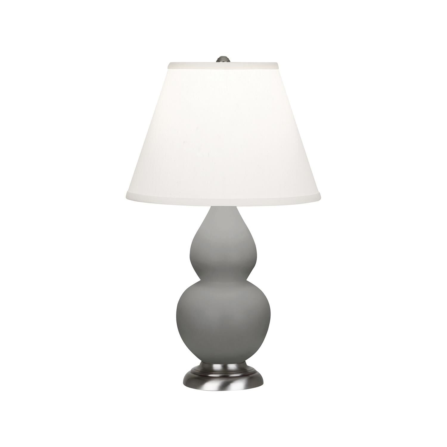 Shown in Matte Smokey Taupe finish and Pearl shade and Antique Silver accent