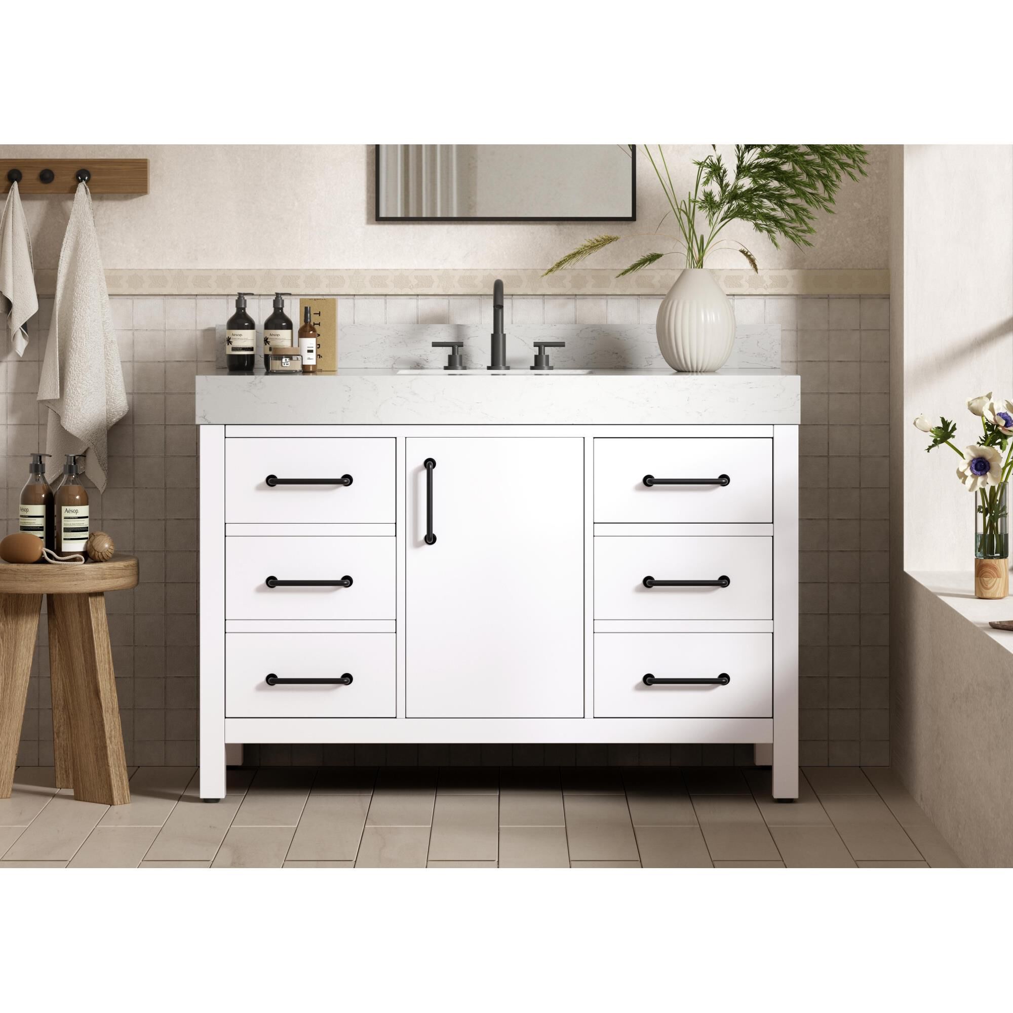 Nathan 48 Inch Bath Vanity by Elegant Dcor