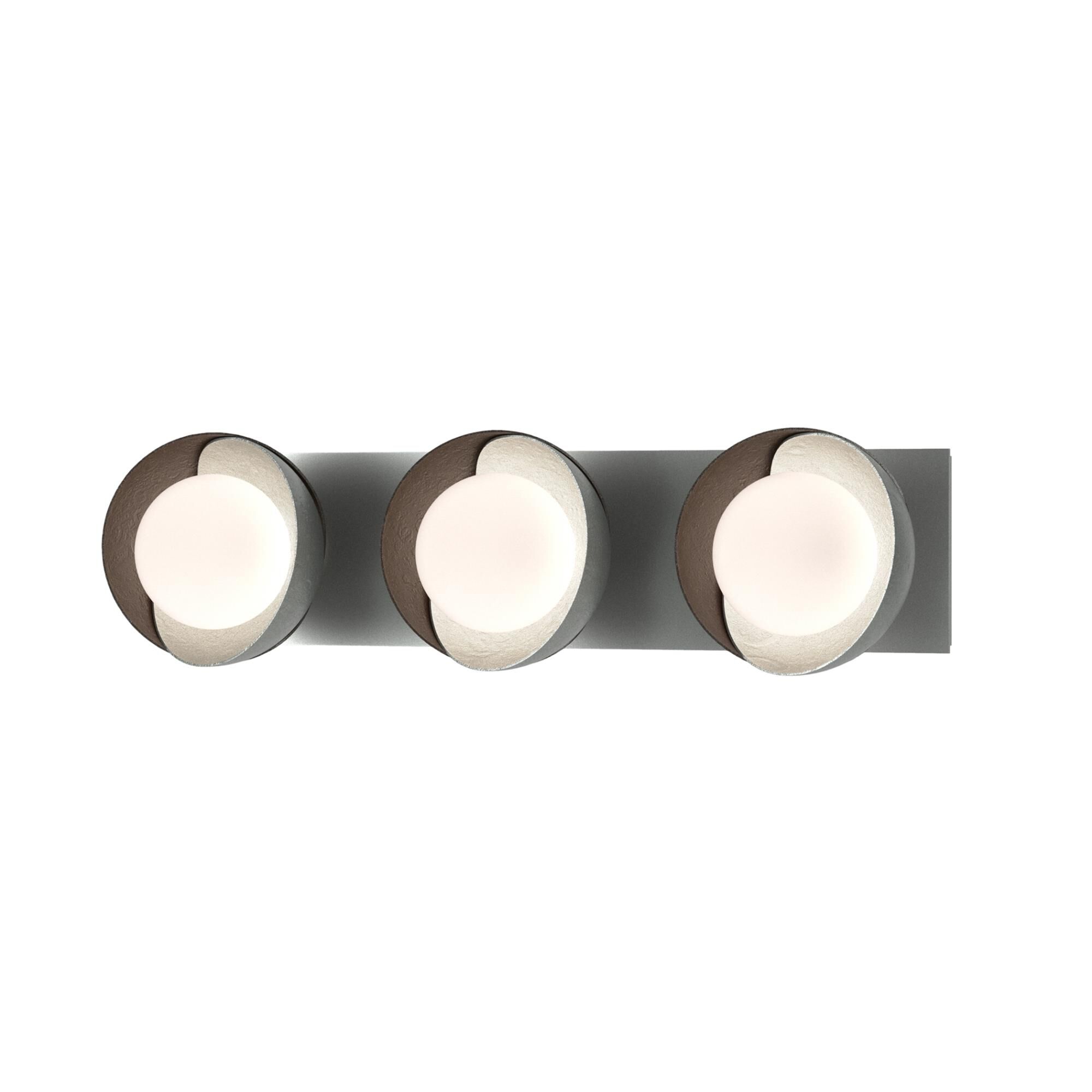 Shown in Vintage Platinum finish and Opal glass and Oil Rubbed Bronze (14) accent
