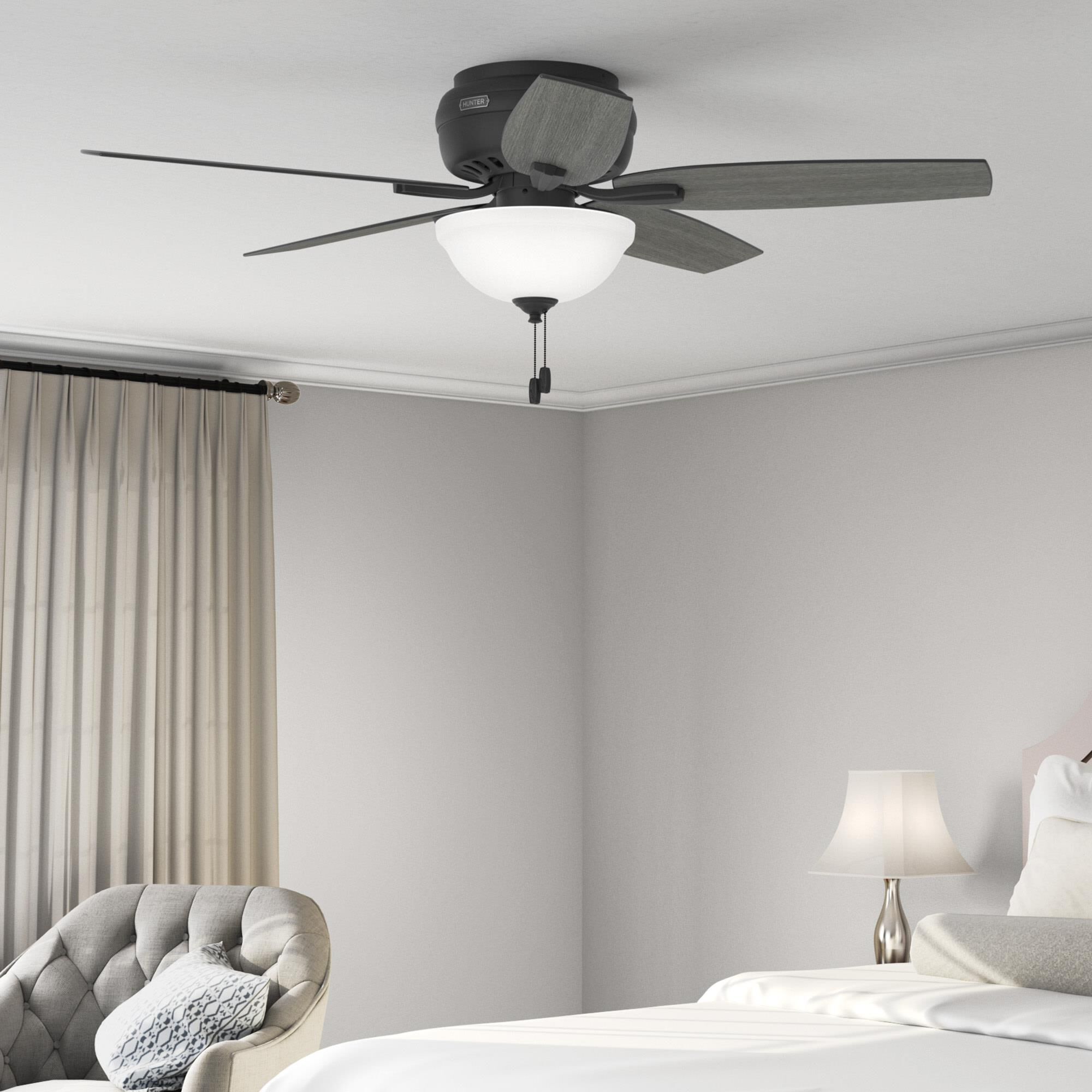 Newsome Flush Mount Fan by Hunter Fan