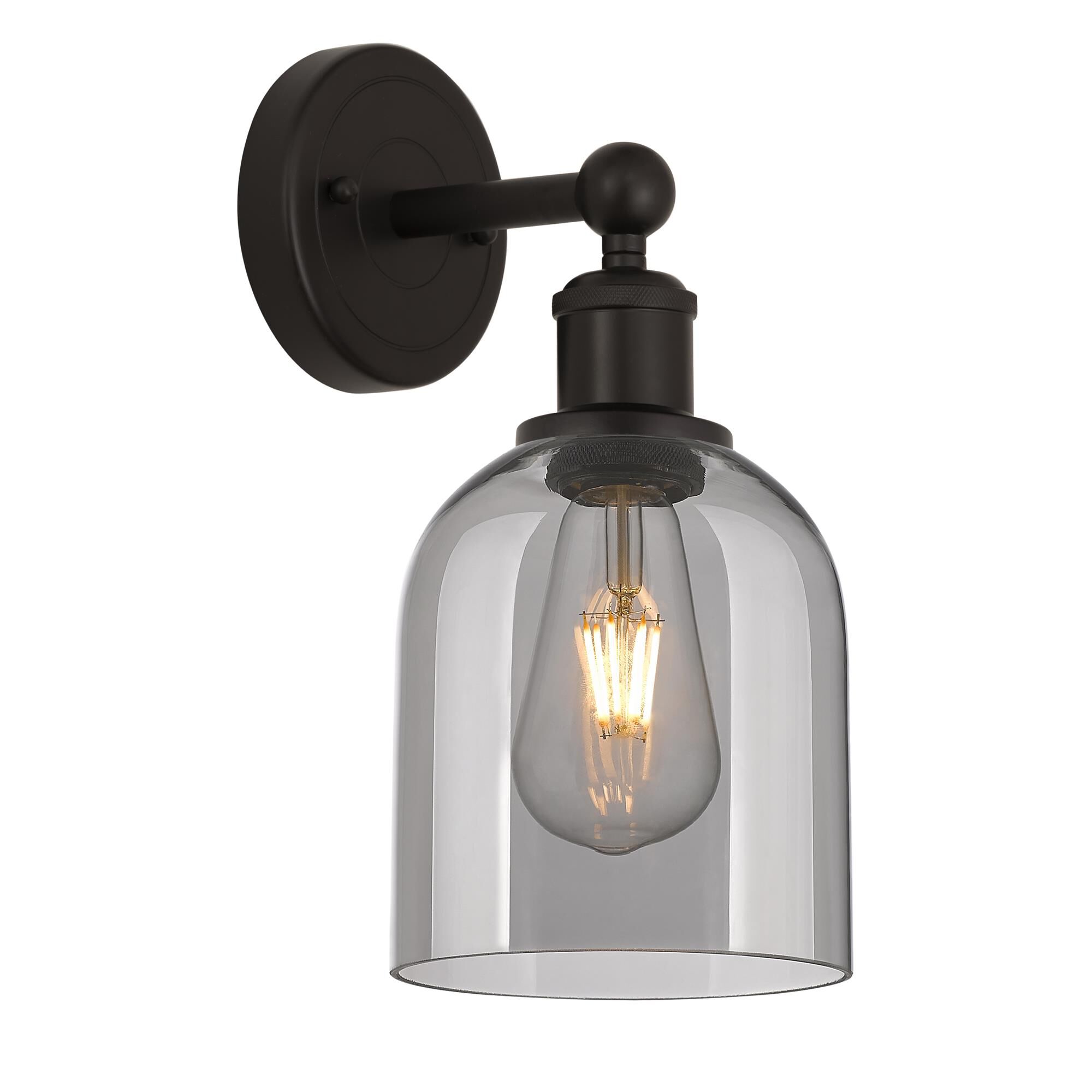 Shown in Oil Rubbed Bronze finish and Light Smoke glass