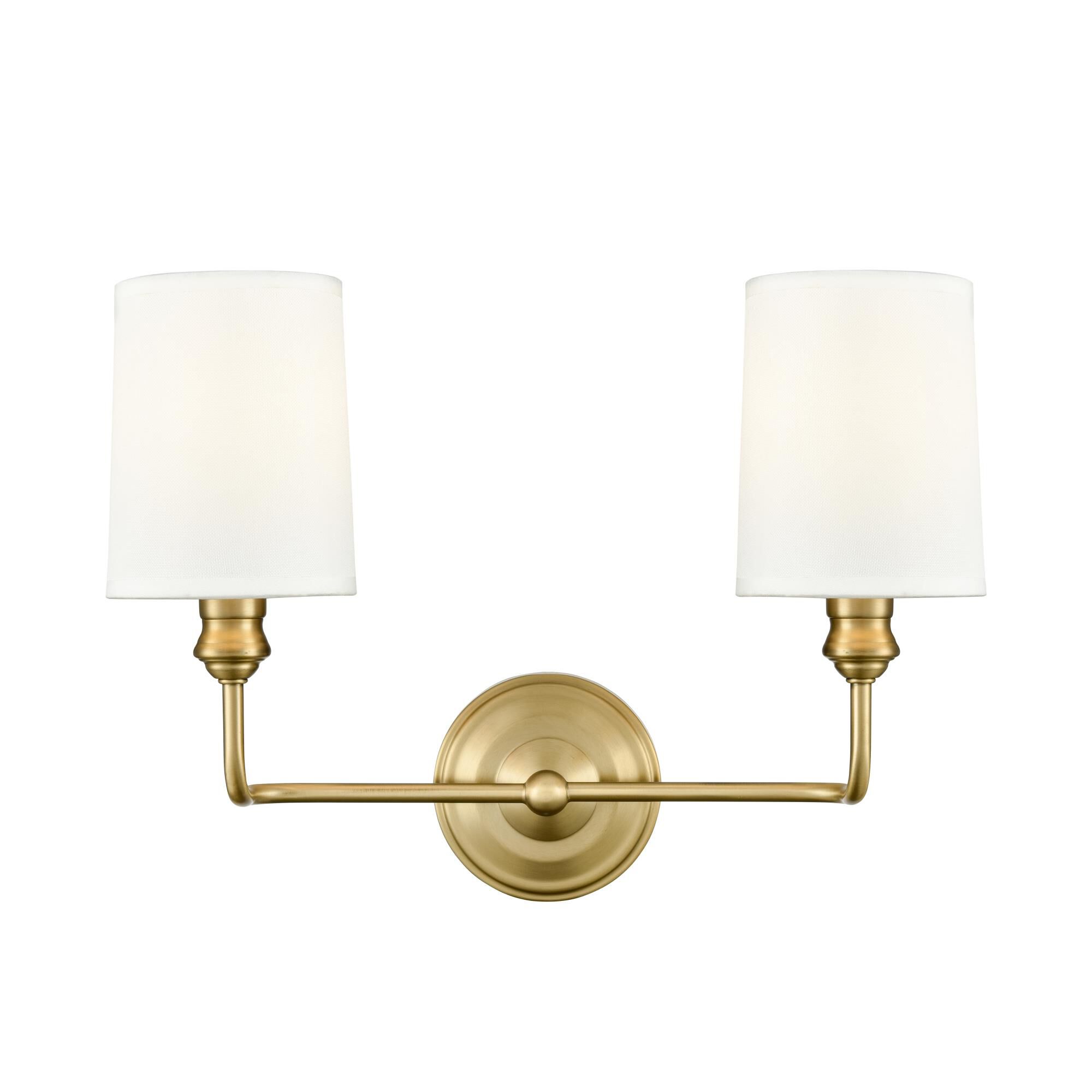 Shown in Vintage Brass finish and White glass