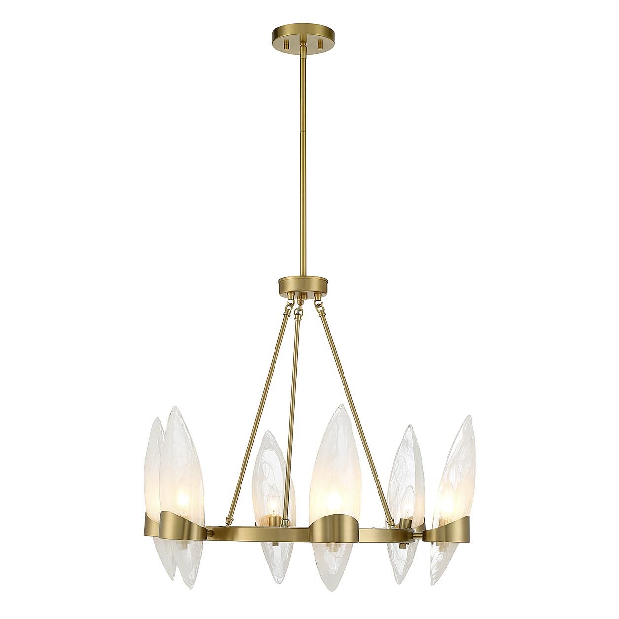 Nouvel 27 Inch 6 Light Chandelier by Savoy House