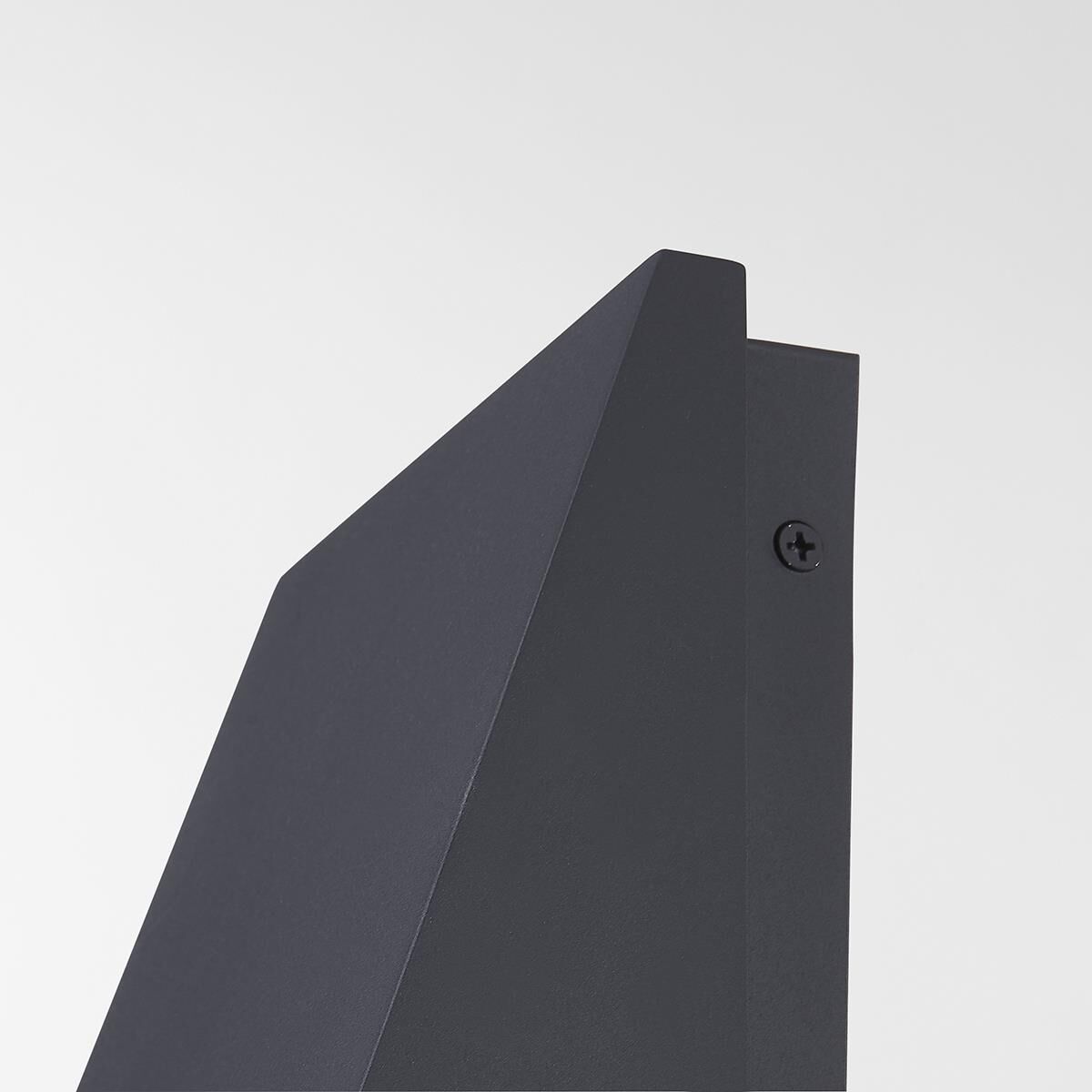 Shown in Textured Black finish and Clear shade