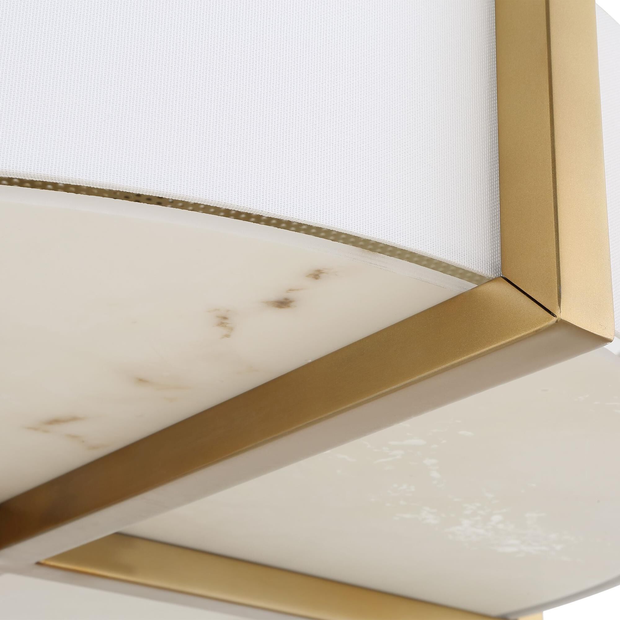 Shown in Brass and White finish