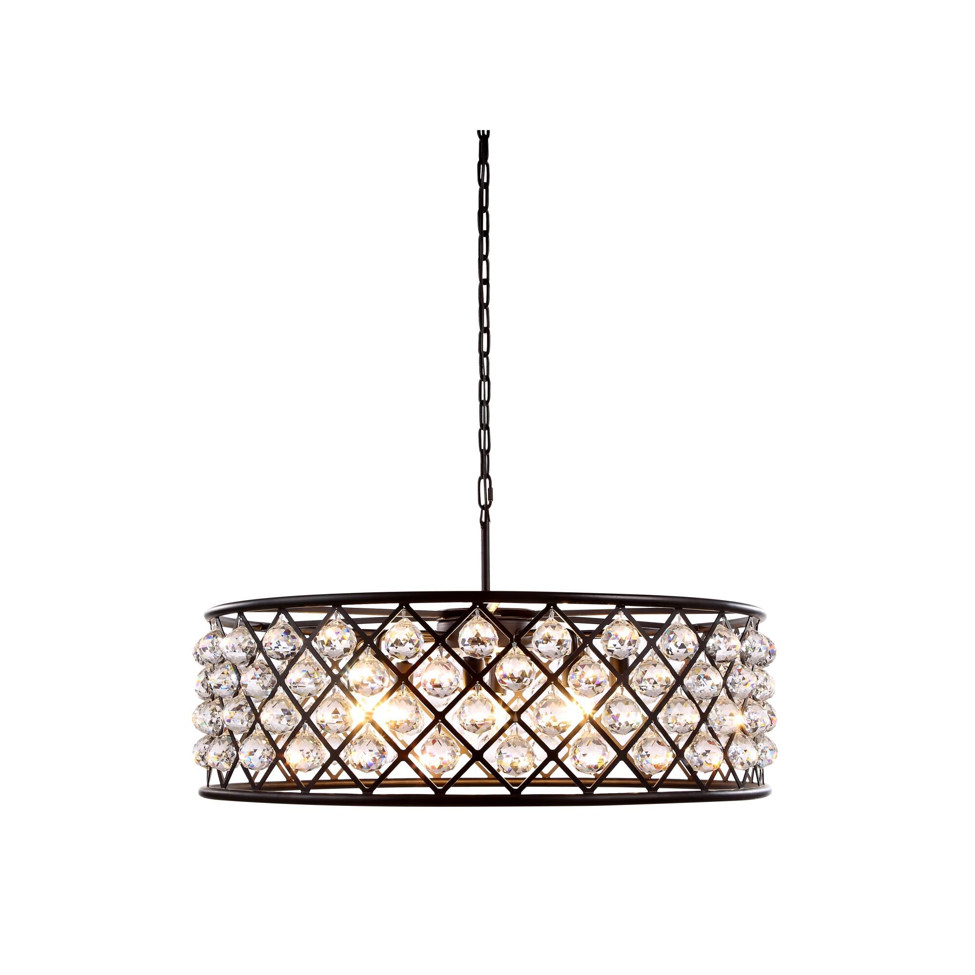 Shown in Matte Black finish and Royal Cut crystal and Clear accent