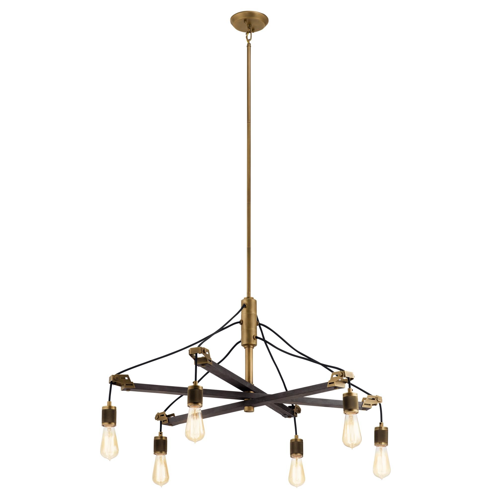 Iron 36 Inch 6 Light Chandelier by Kichler Lighting