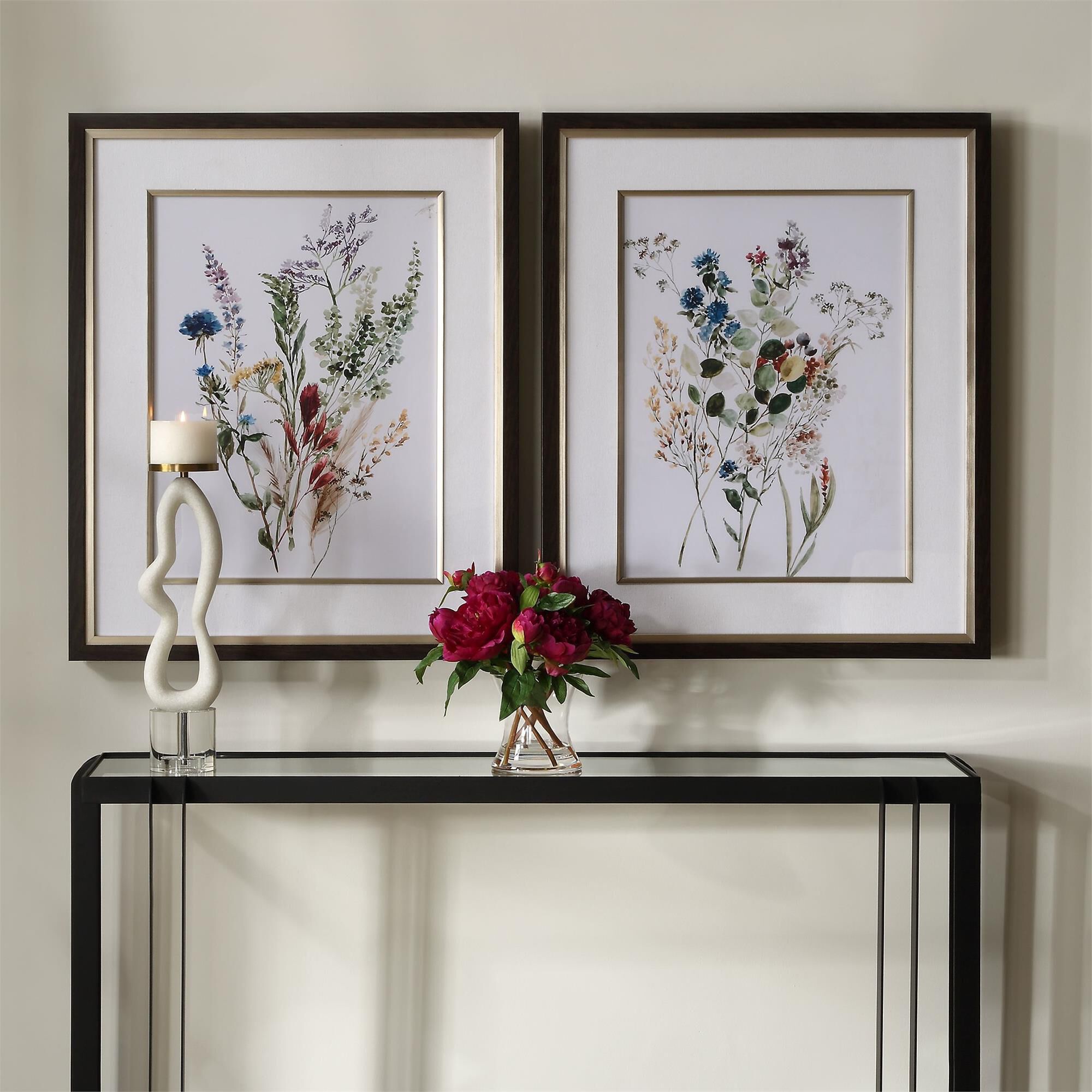 Grace Feyock Delicate Flowers 34 Inch Print by Uttermost