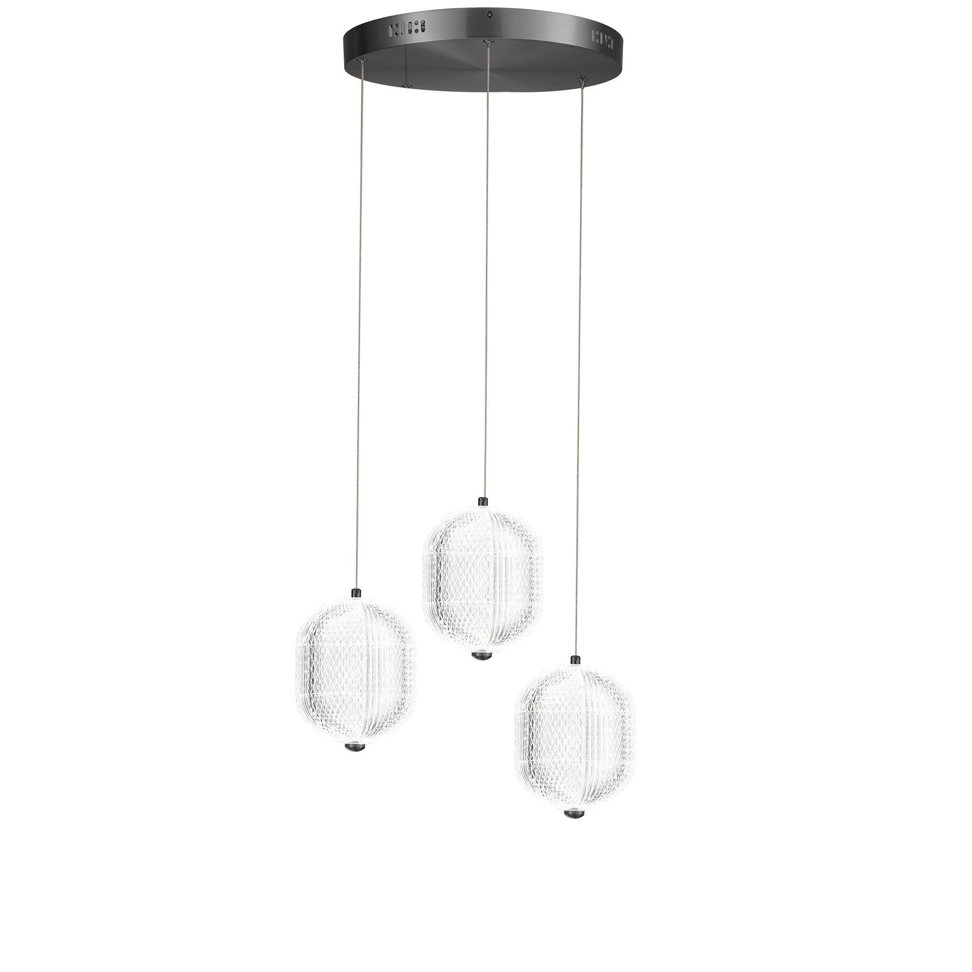 Peri 12 Inch Multi Light Pendant by Dainolite