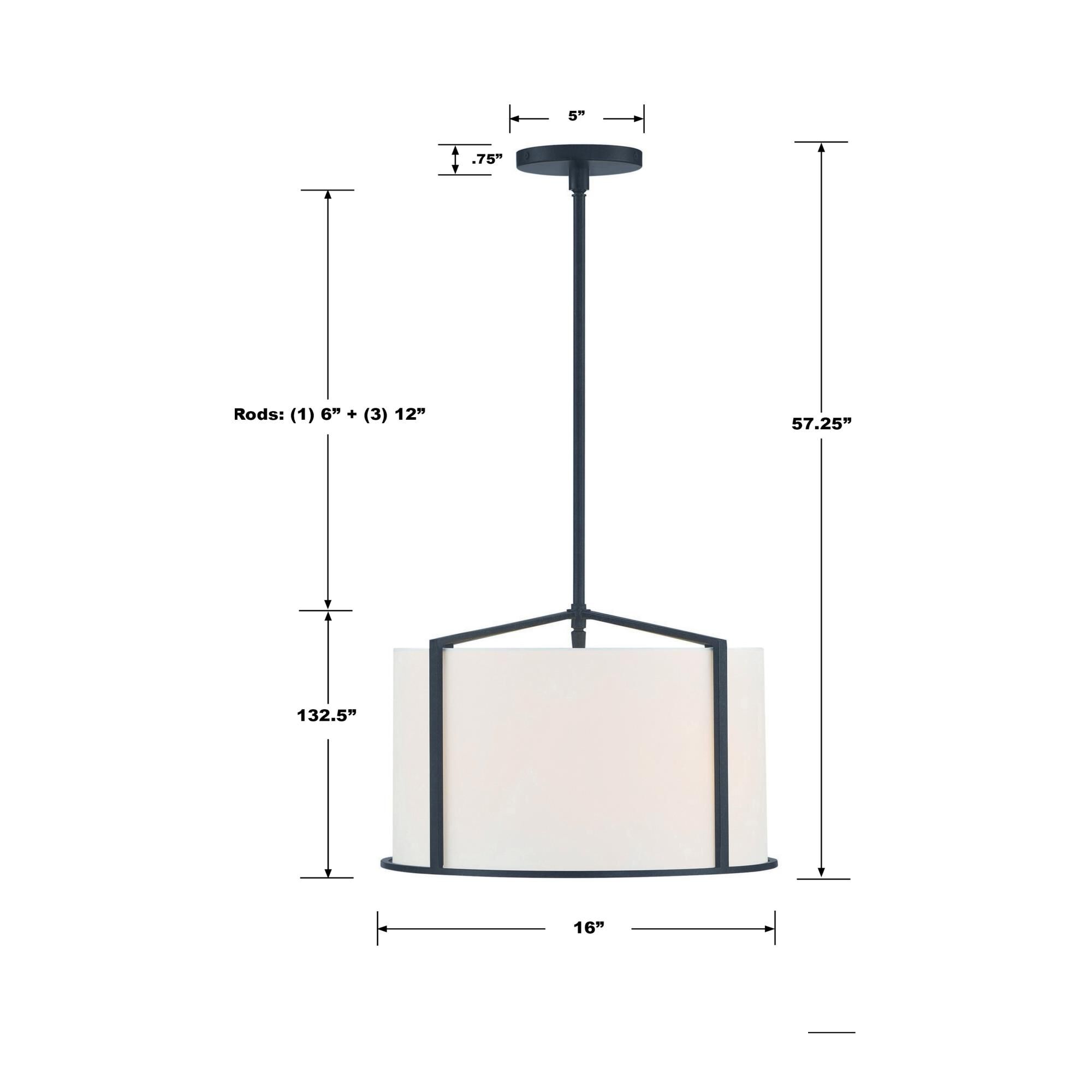 Carlyn 16 Inch 4 Light Mini Chandelier by Crystorama