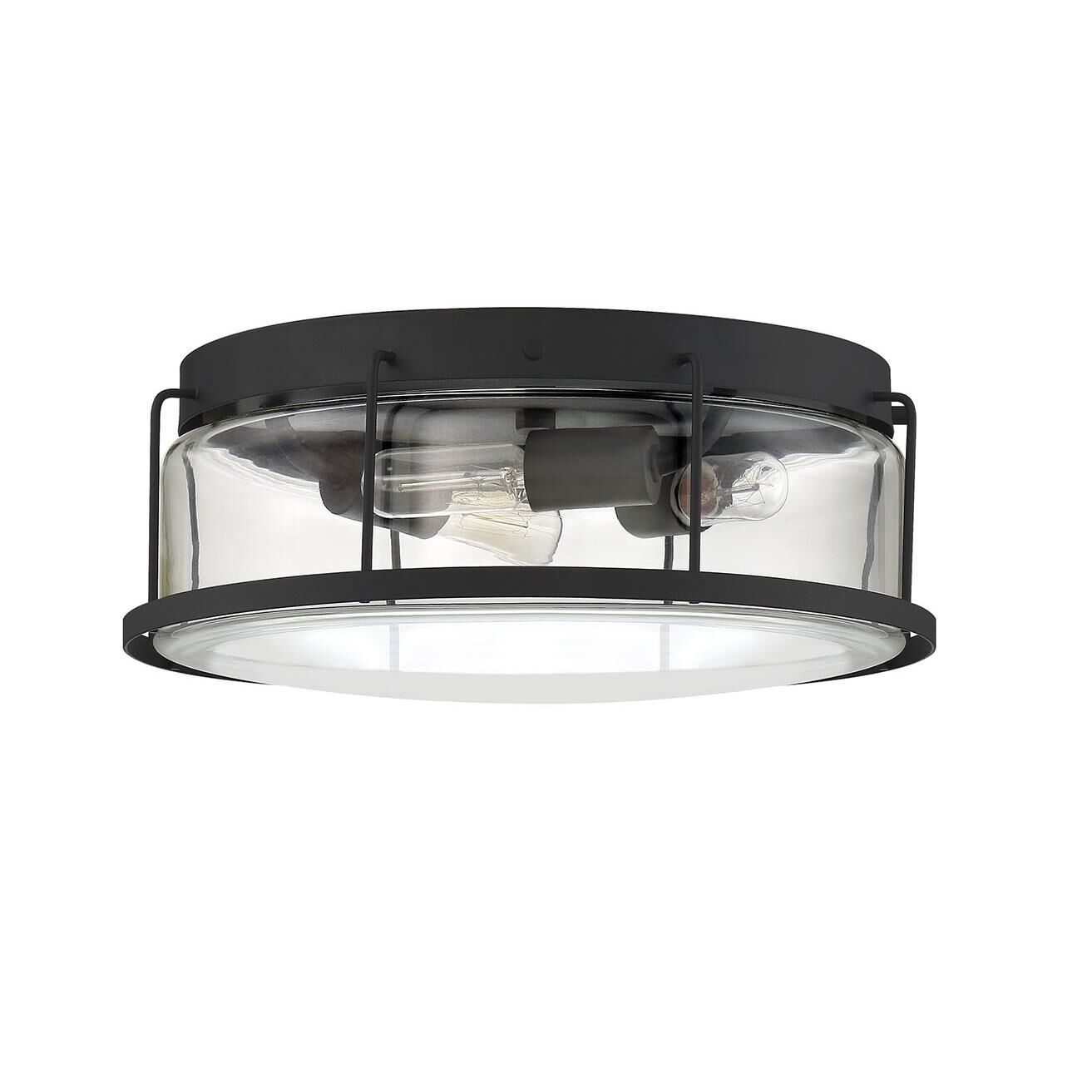 Ludlow 13 Inch 3 Light Flush Mount by Quoizel