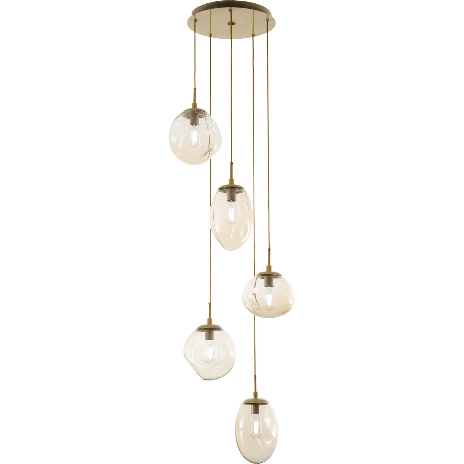 Levi Wilson Nebula 24 Inch 5 Light Multi Light Pendant by Hammerton Studio