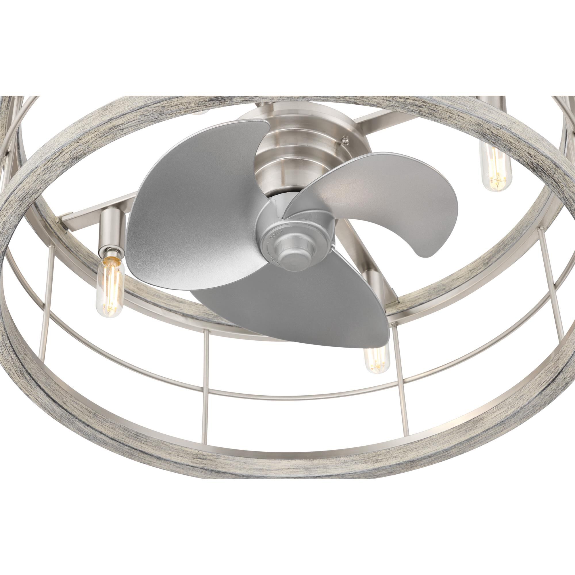 Haven 22 Inch Chandelier Ceiling Fan with Light Kit,