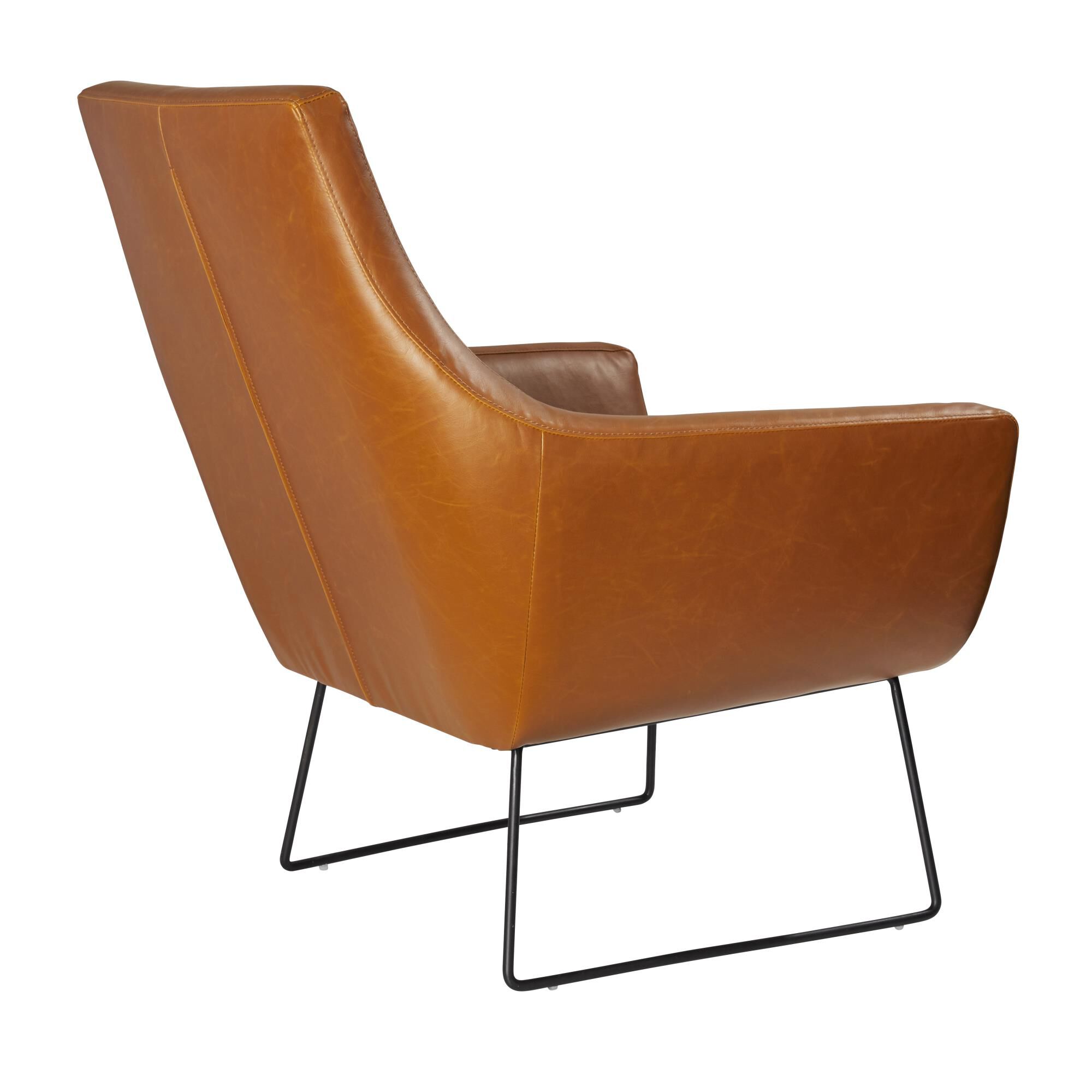 Shown in Camel Brown Distressed Pu Leather finish