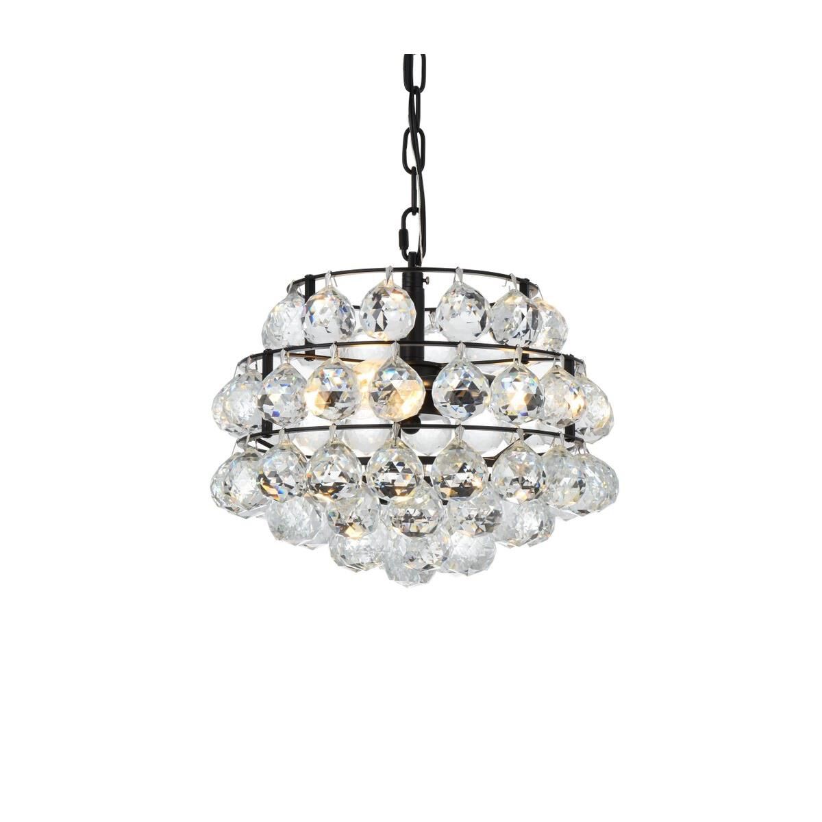 Shown in Black finish and Royal Cut Clear crystal