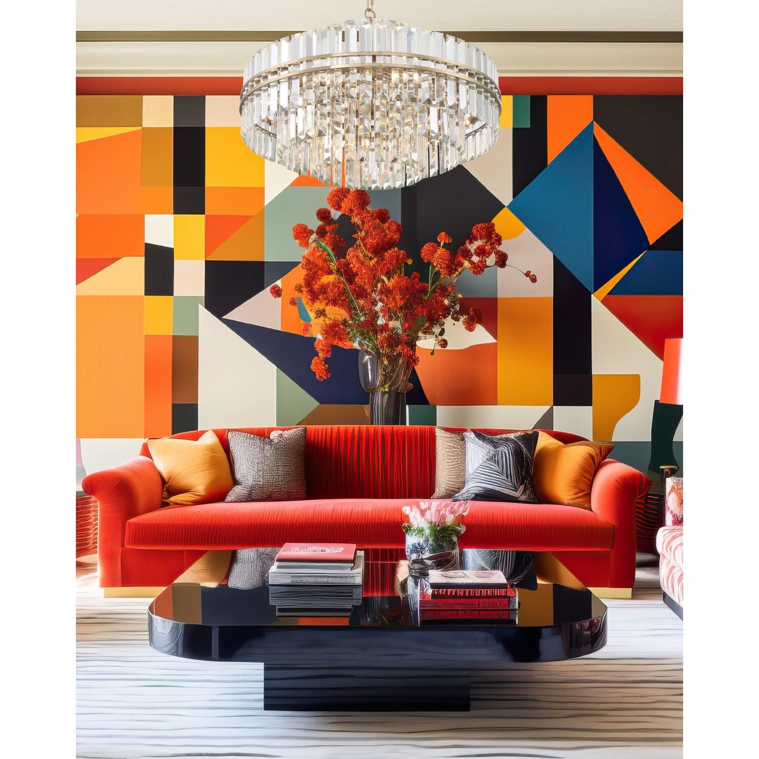 Hayes 28 Inch 16 Light Chandelier by Crystorama