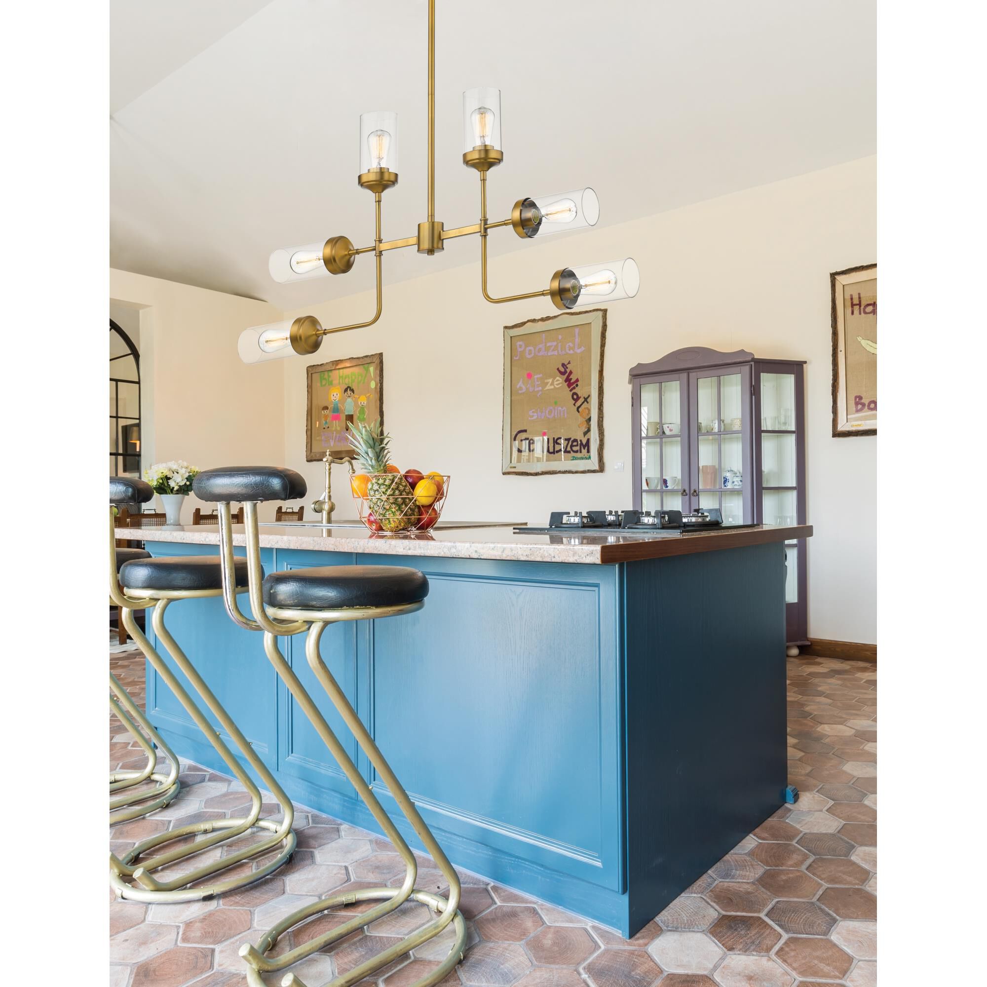 Calliope 41 Inch 6 Light Chandelier by Z-Lite