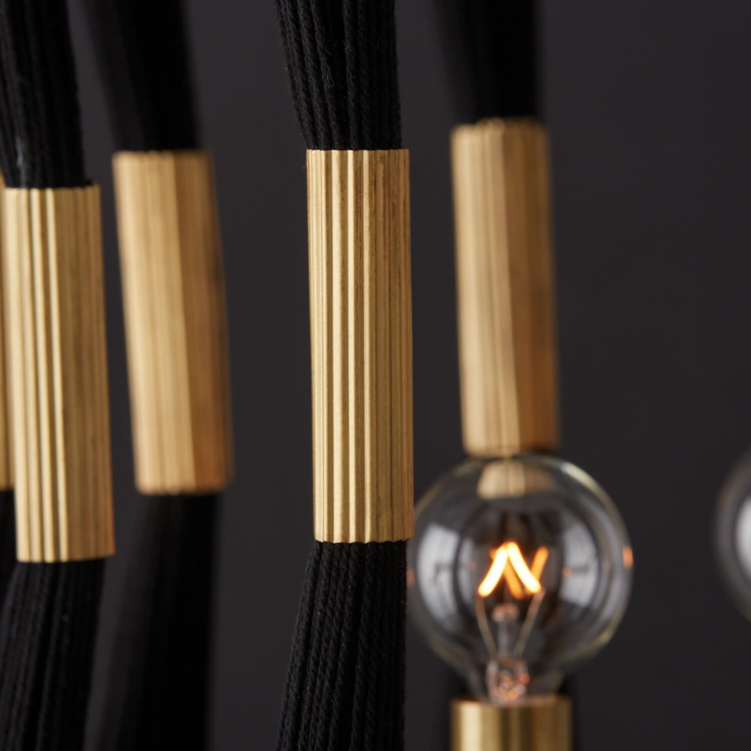 Shown in Black Rope And Patinaed Brass finish