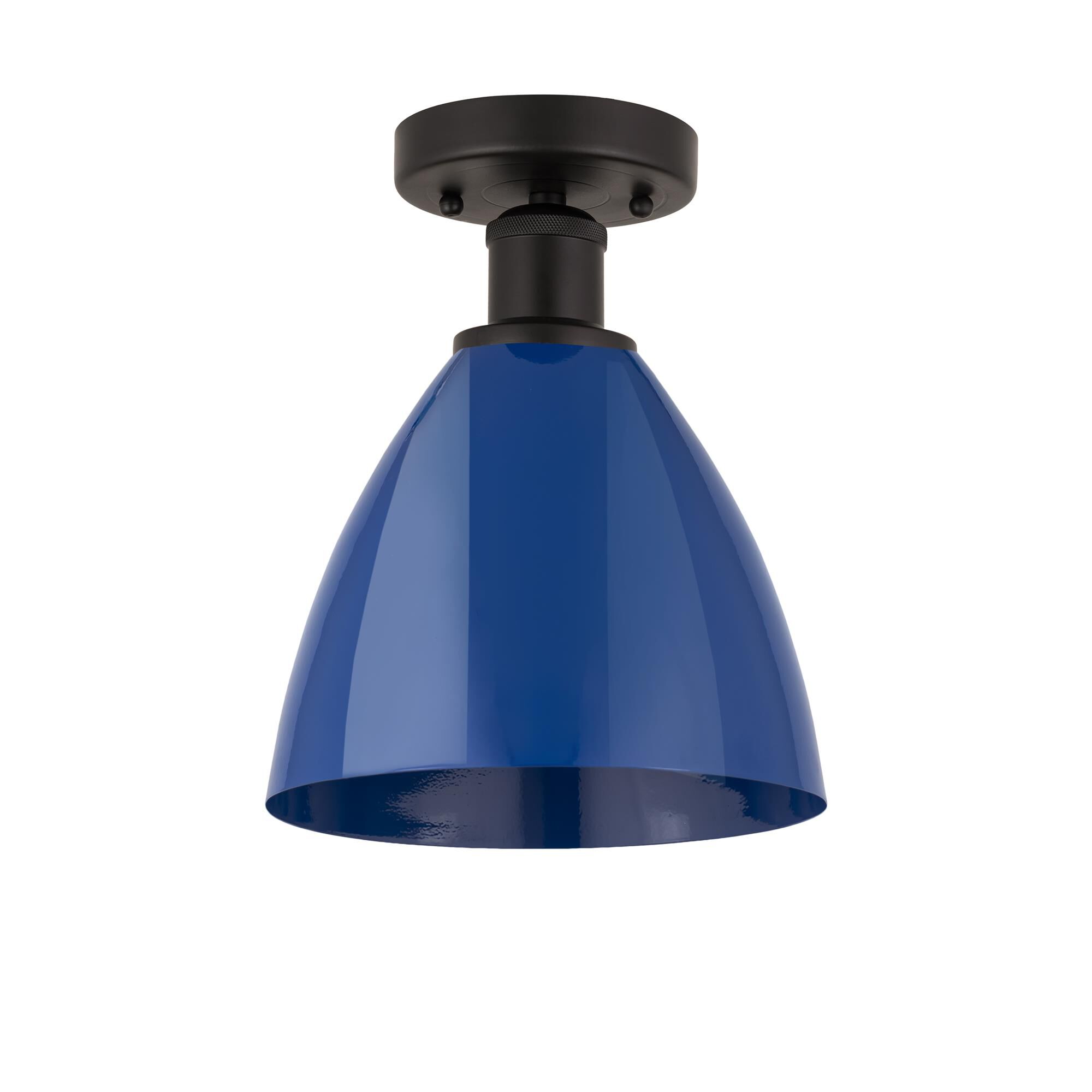 Shown in Oil Rubbed Bronze and Blue finish and Blue Metal shade