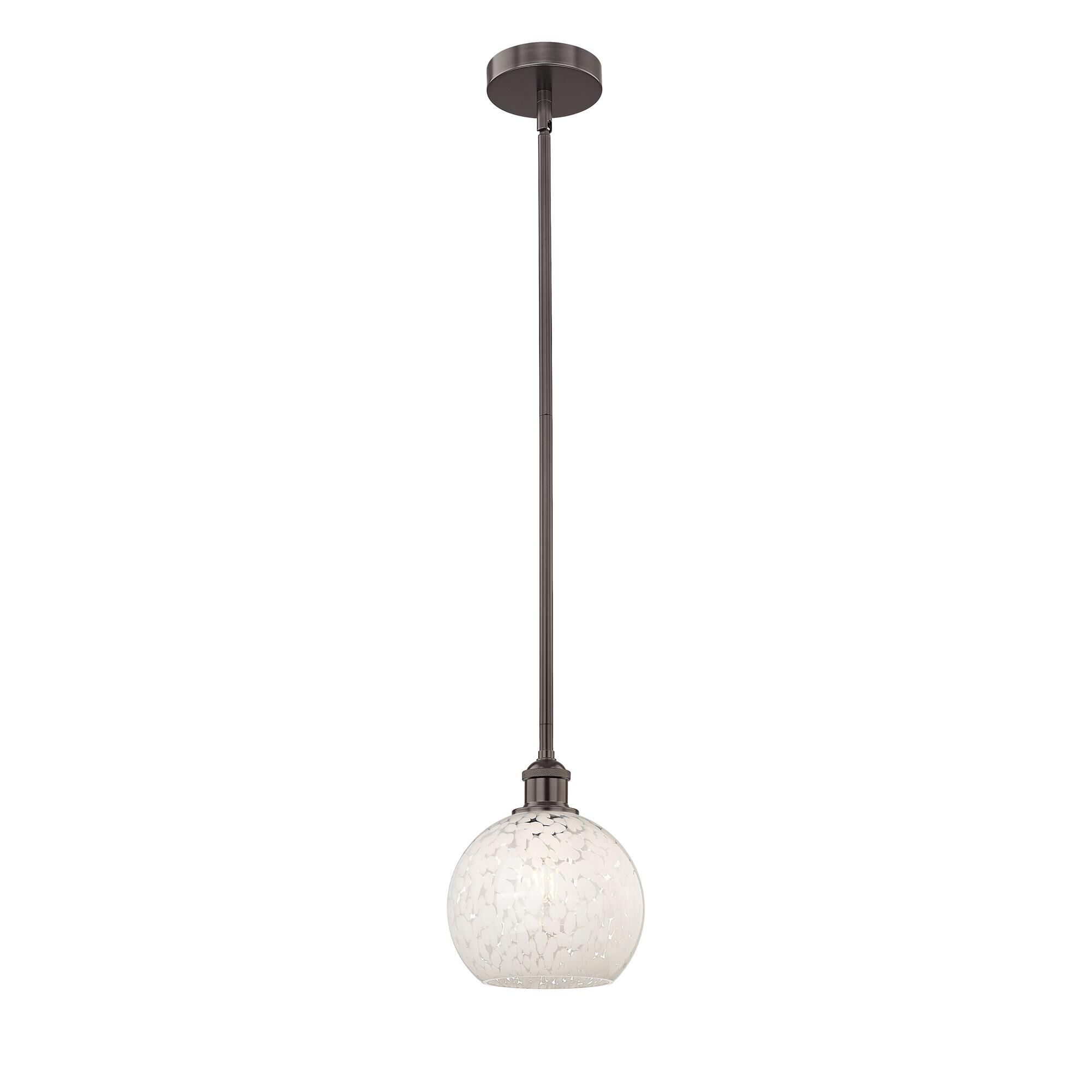 Bruno Marashlian White Mouchette 8 Inch Mini Pendant by Innovations Lighting
