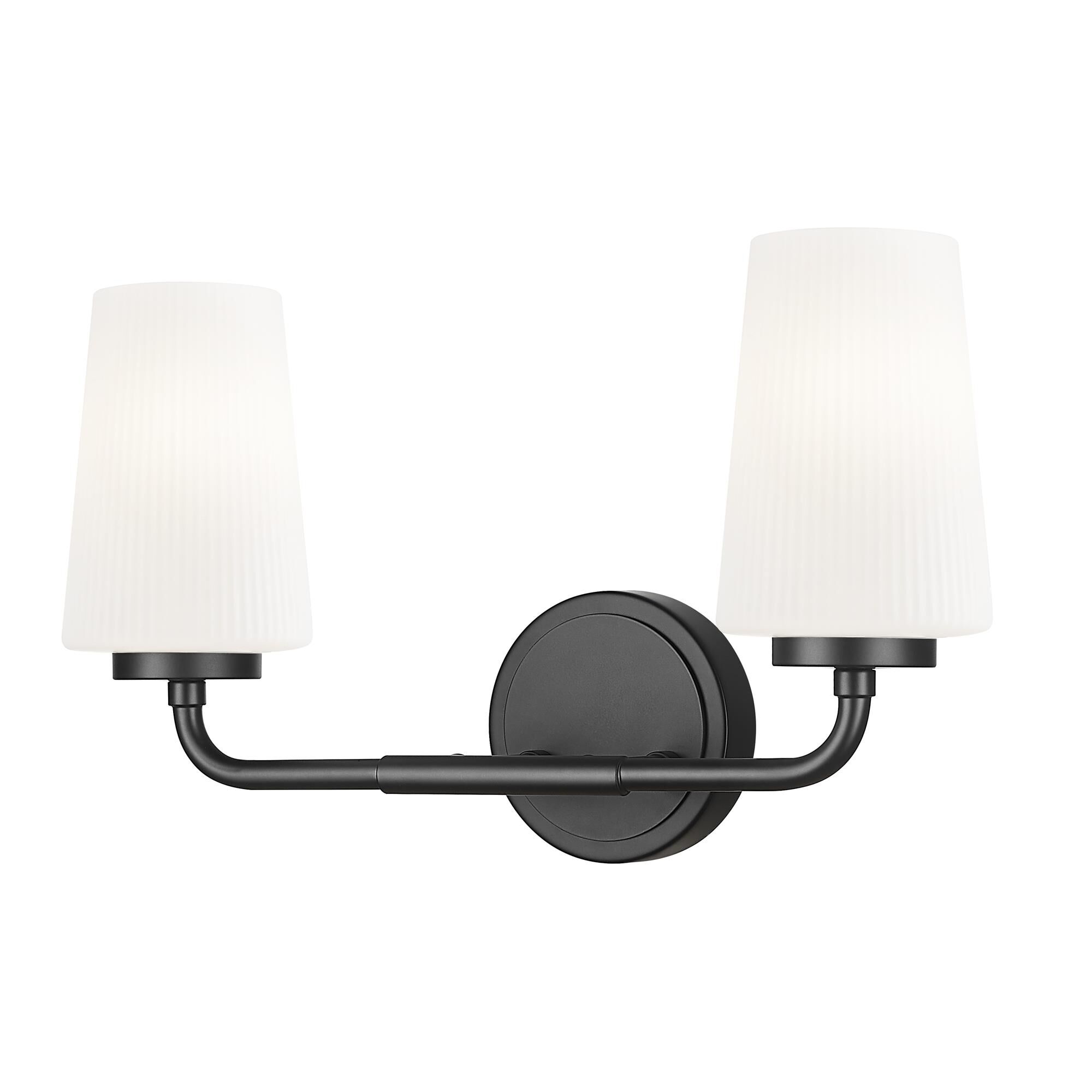 Shown in Matte Black finish and Matte Opal glass and Matte Opal shade