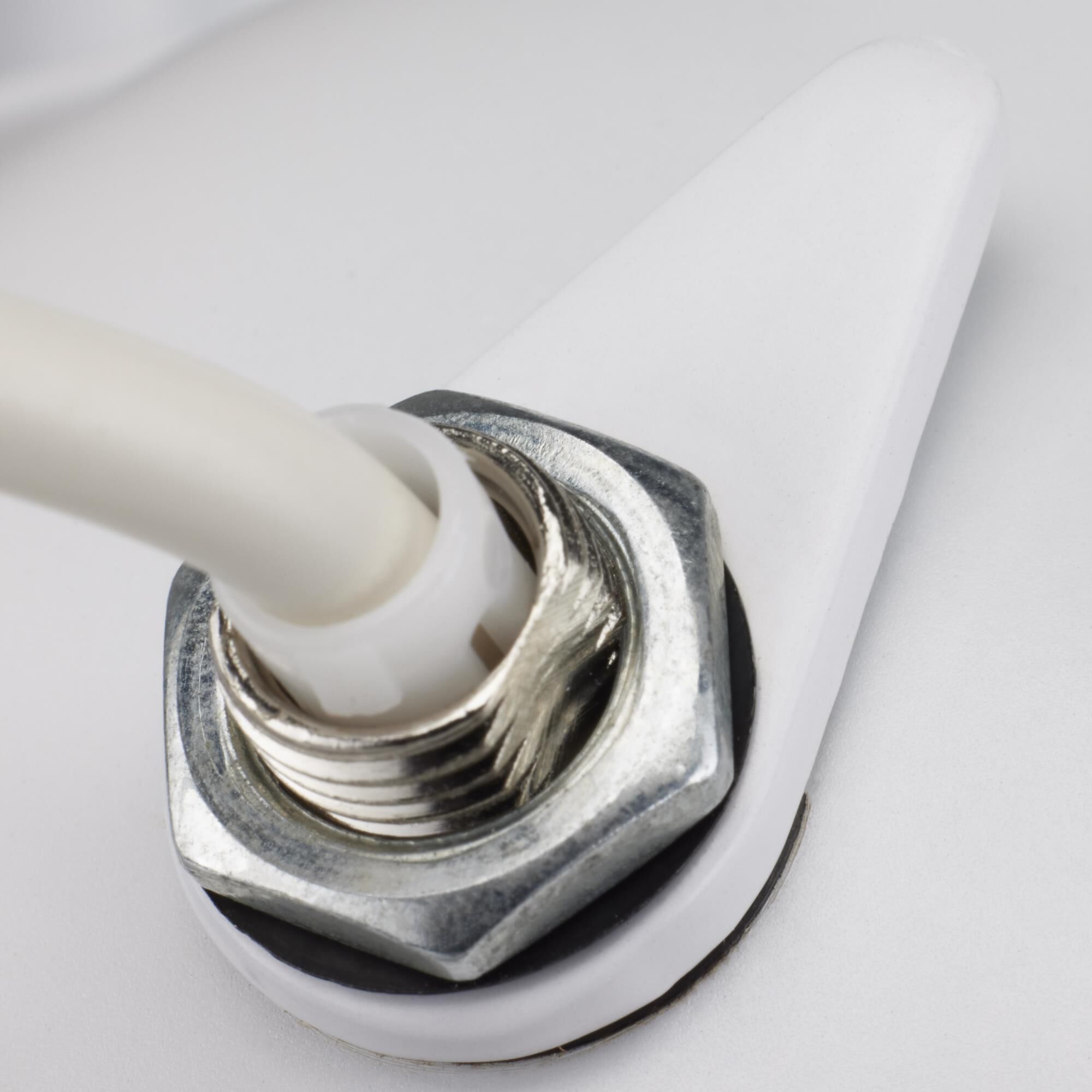 Shown in White finish