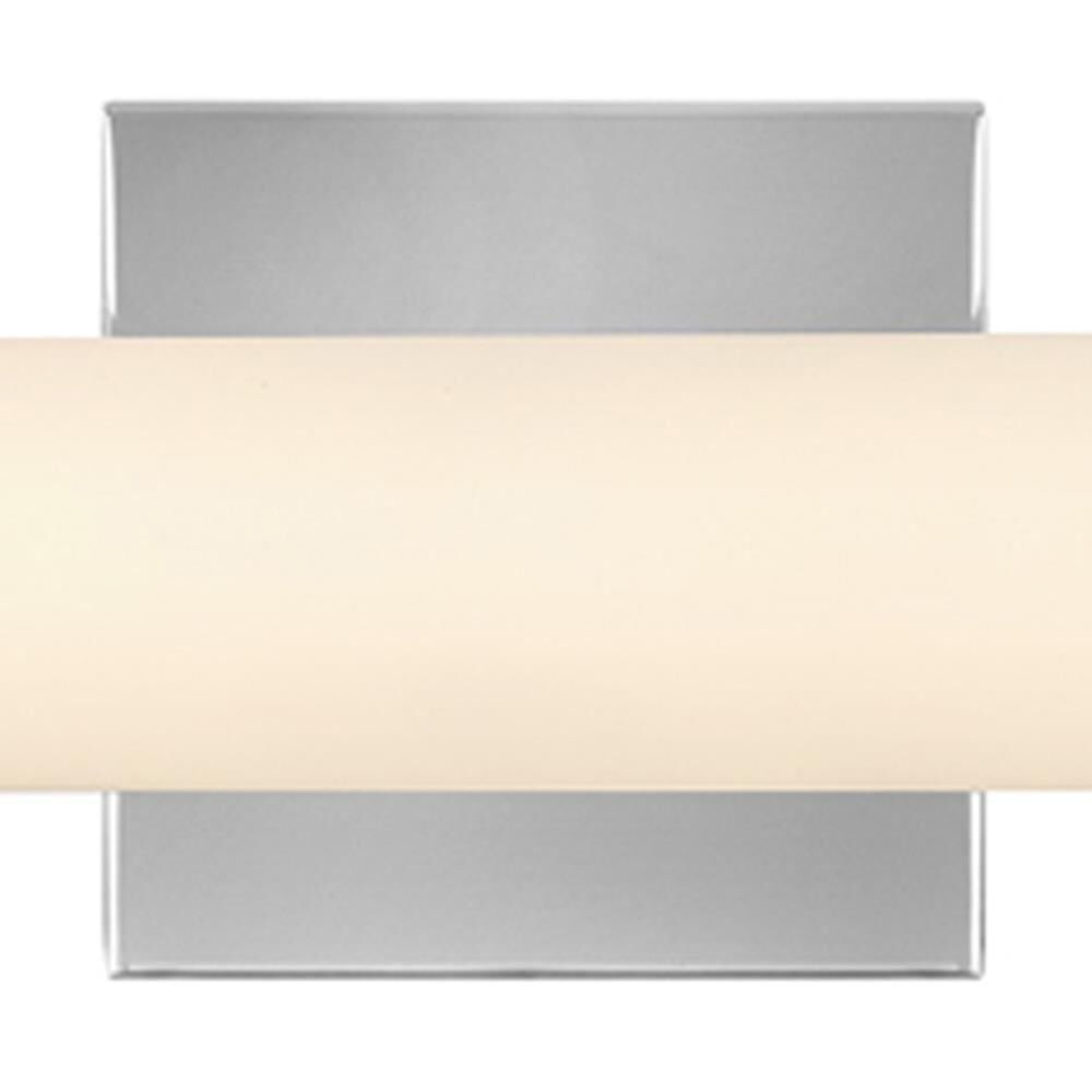 Shown in Chrome finish and Etched White glass