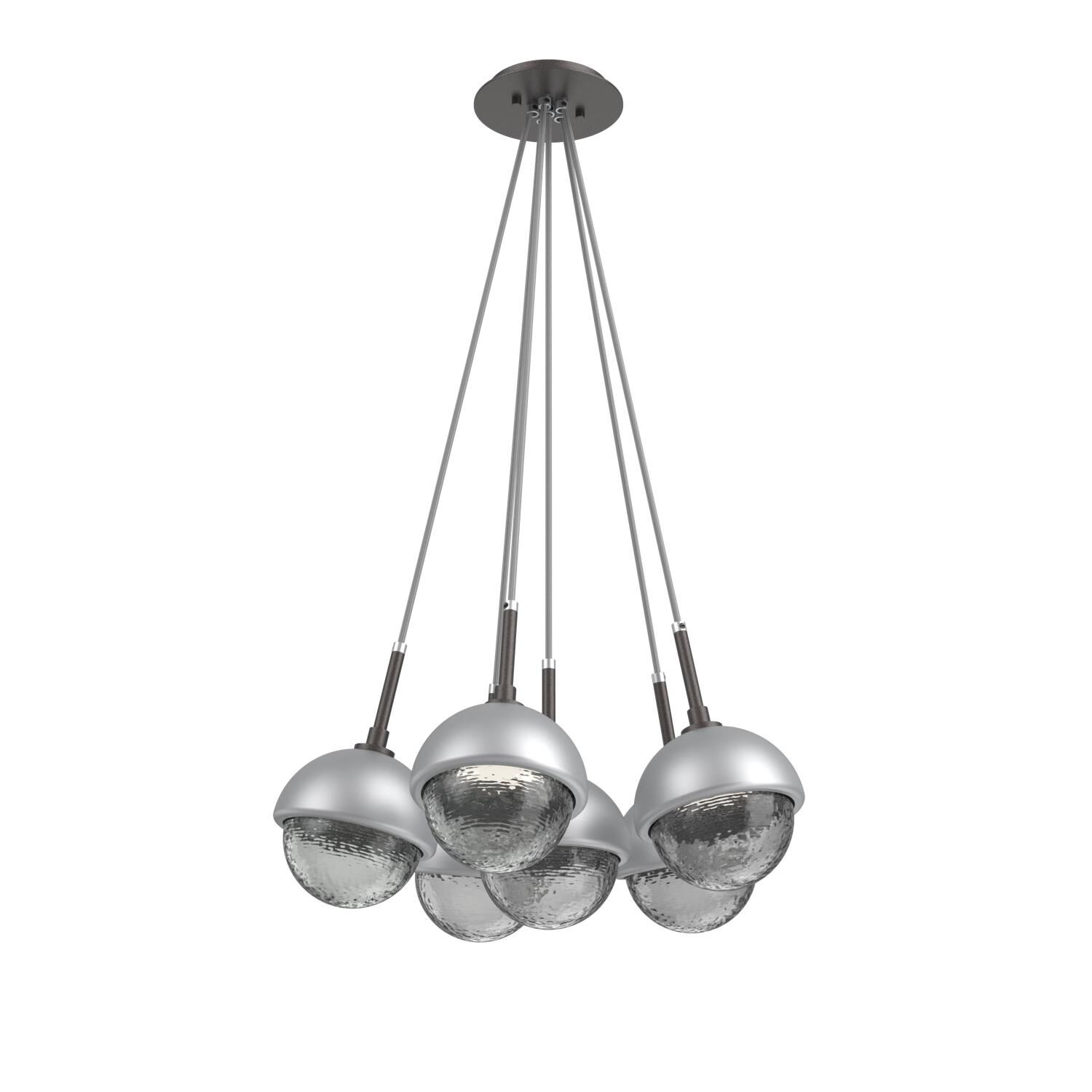 Levi Wilson Cabochon 19 Inch Multi Pendant Light by Hammerton Studio