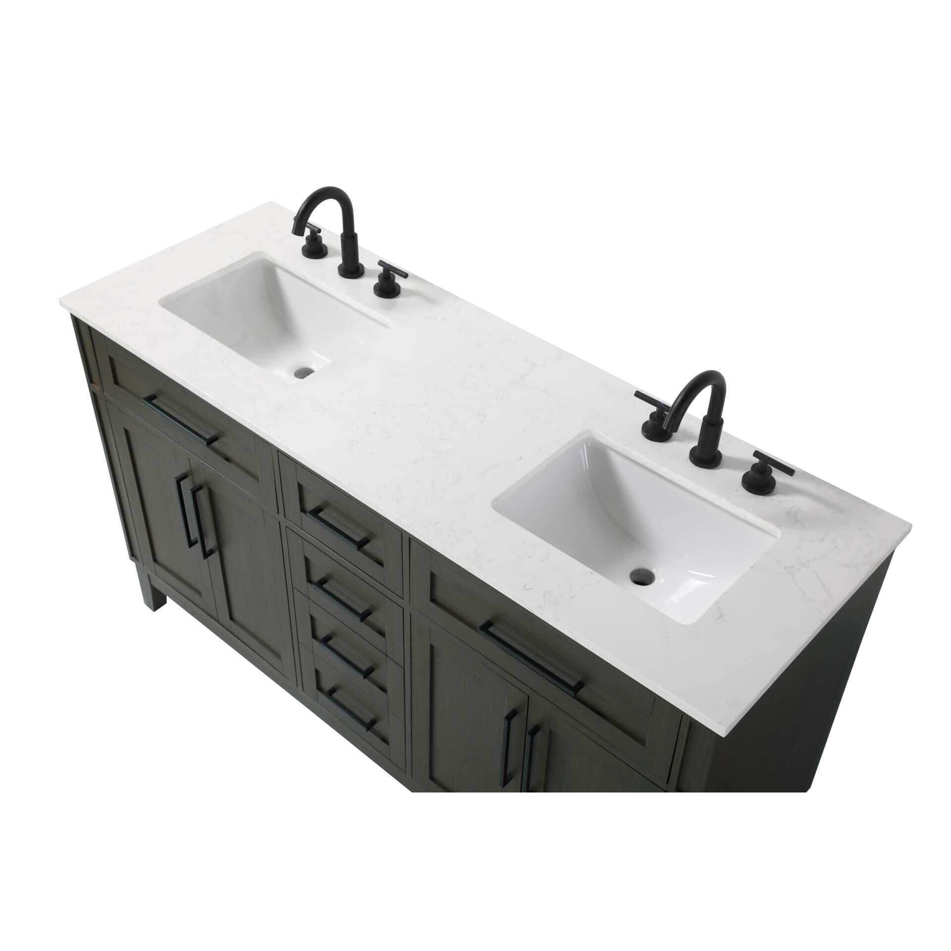 Virginia 60 Inch Bath Vanity by Elegant Decor