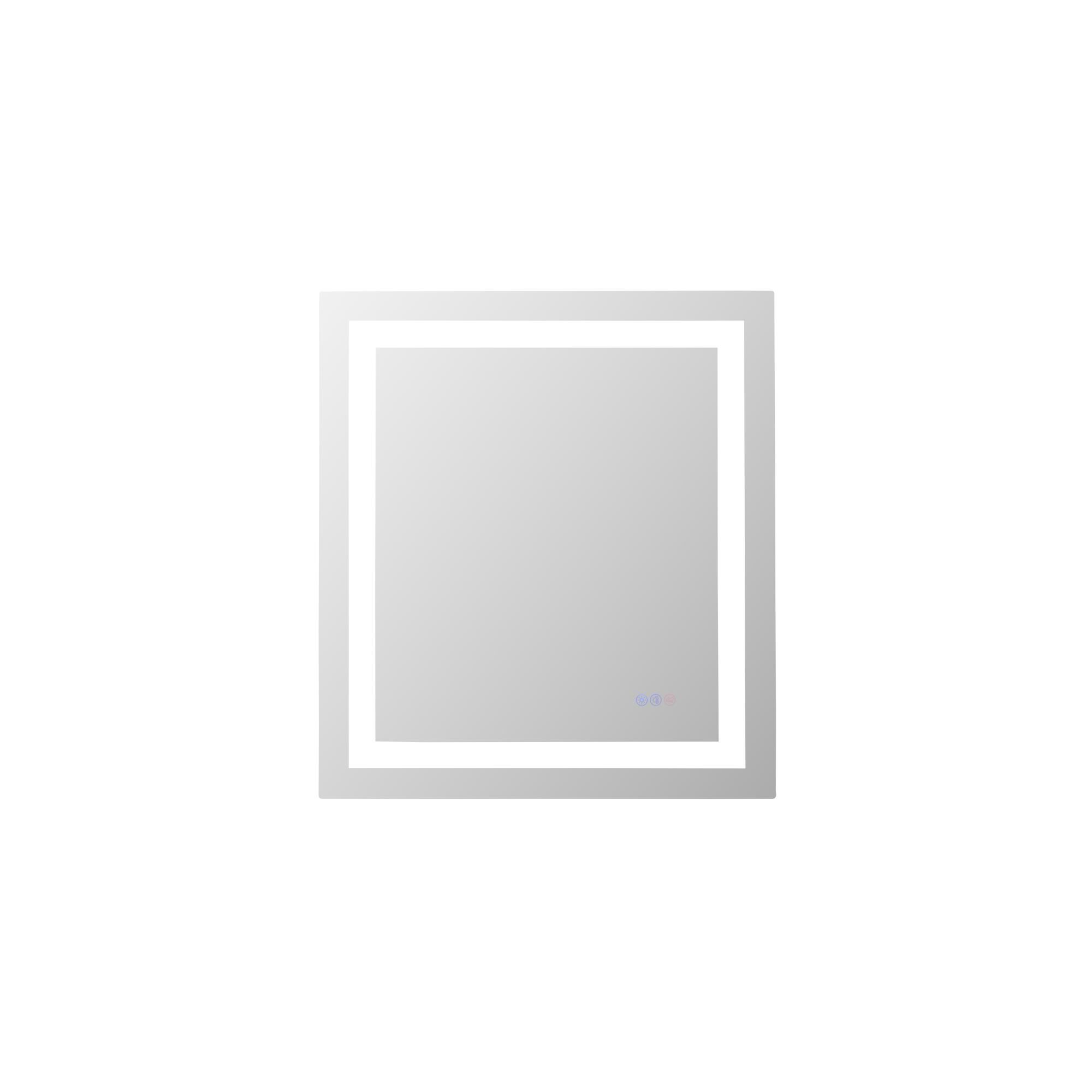 Riven 30 Inch LED Lighted Mirror by Elegant Dcor