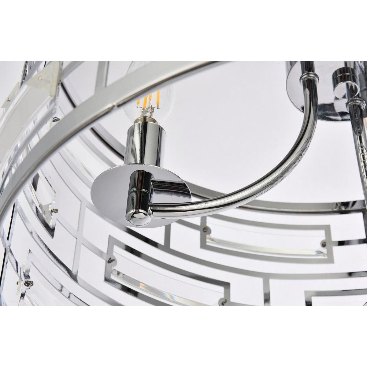 Shown in Chrome finish and Royal Cut Clear crystal