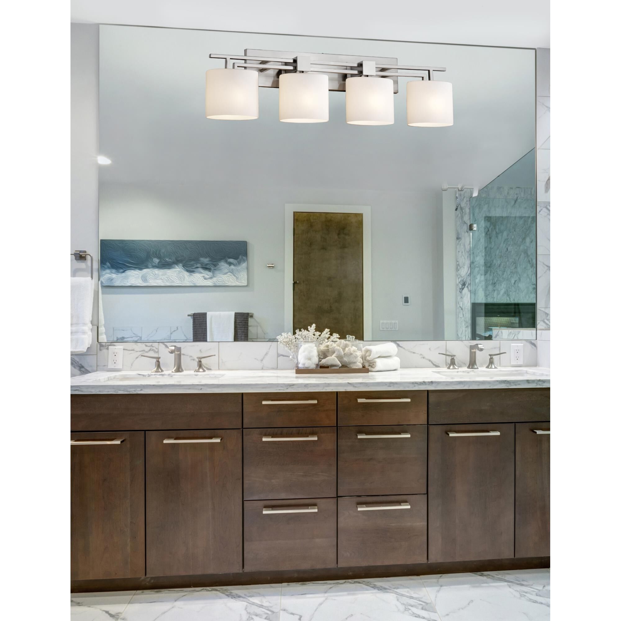 Fusion 36 Inch 4 Light Bath Vanity Light by Justice Design Group