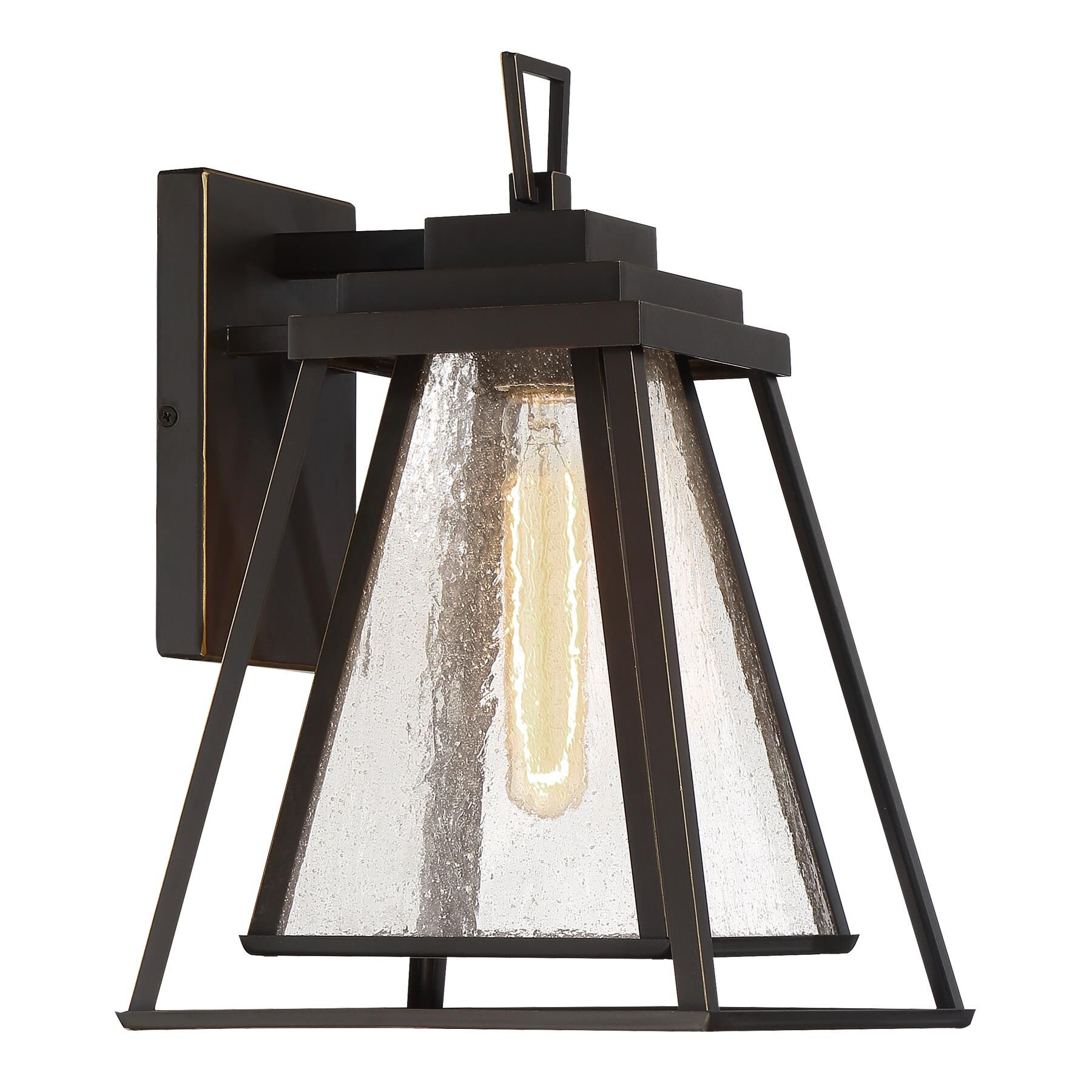 Shown in Dakota Bronze finish and Clear Seeded glass