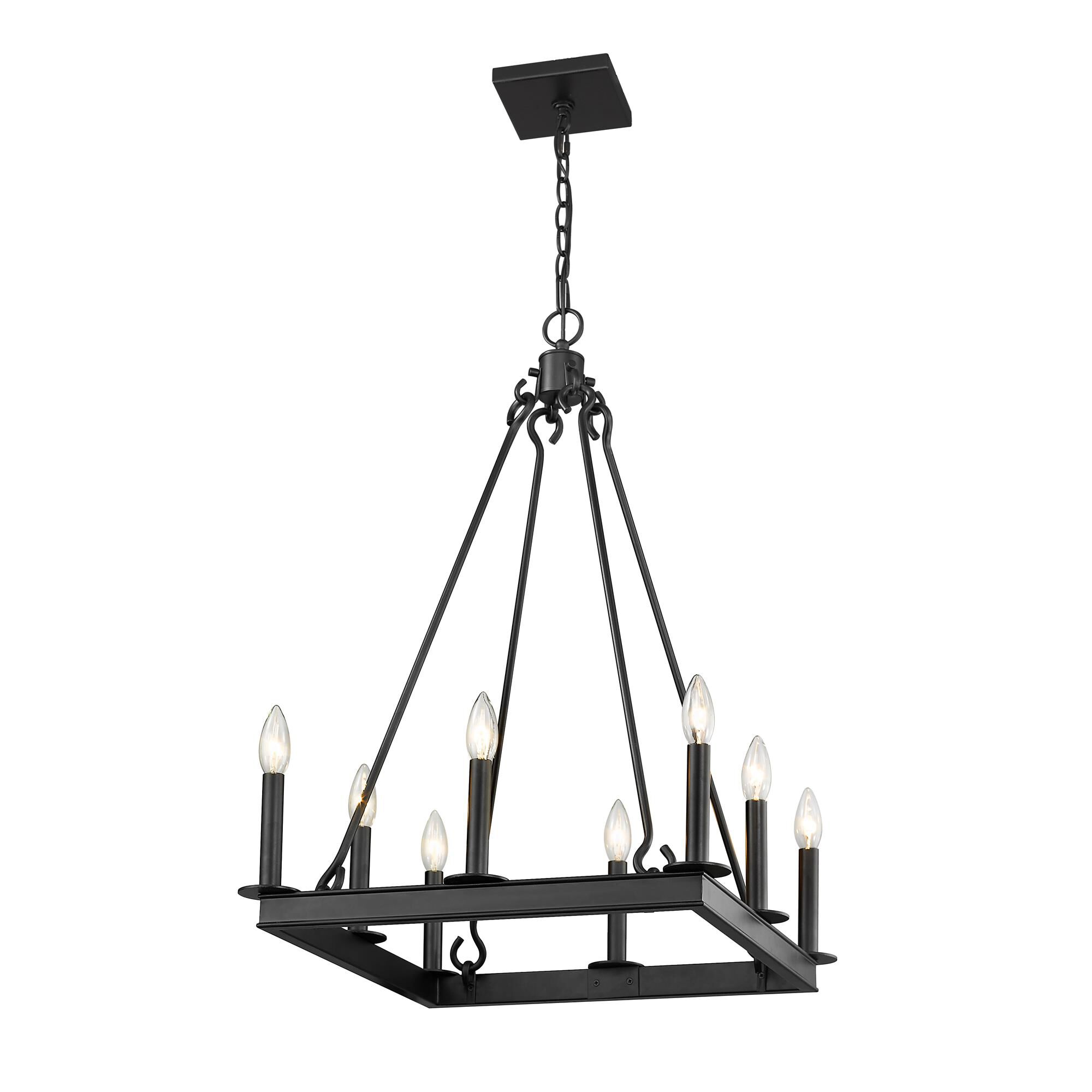 Shown in Matte Black finish and --- glass and --- shade