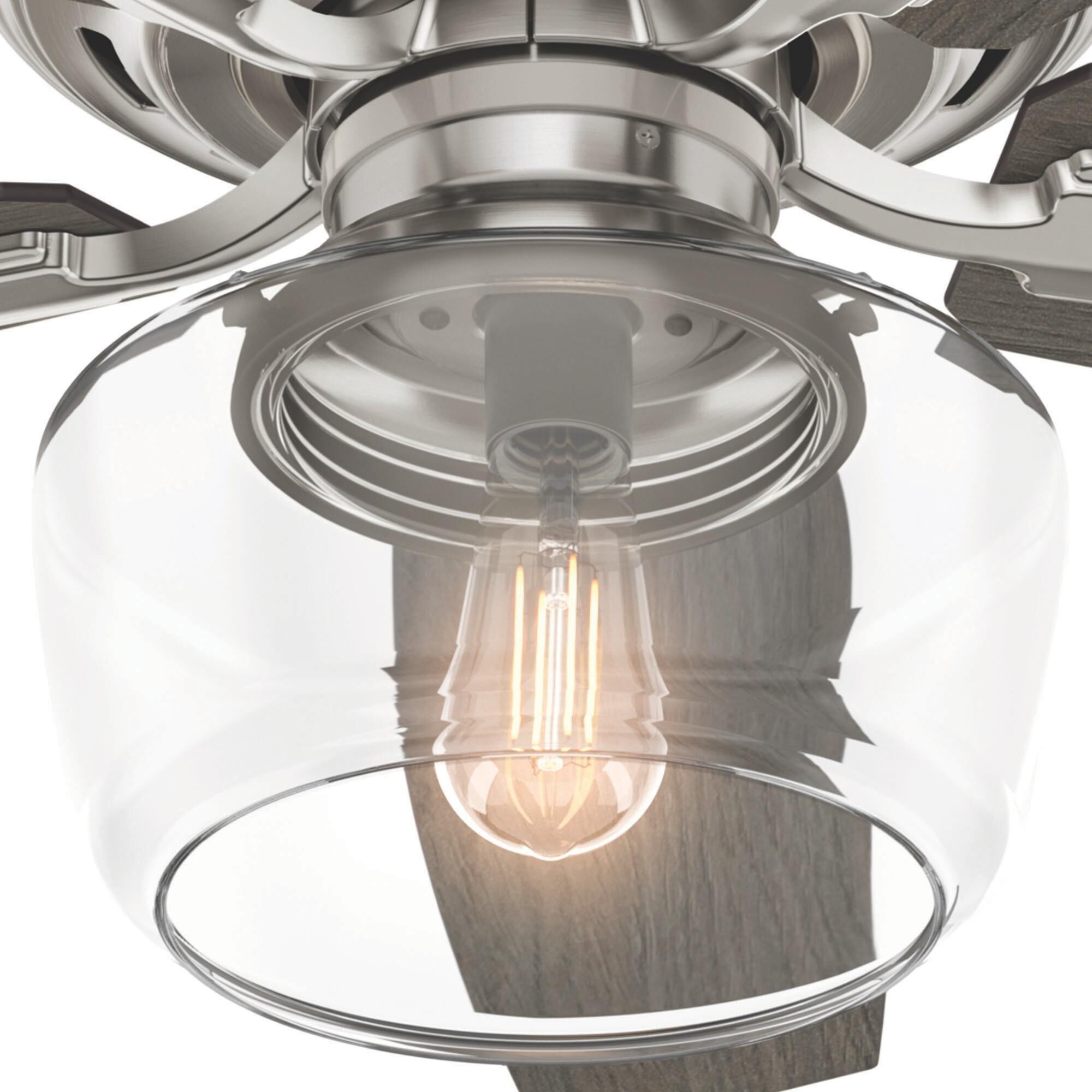 Bennett 52 Inch Ceiling Fan with Light Kit by Hunter Fan