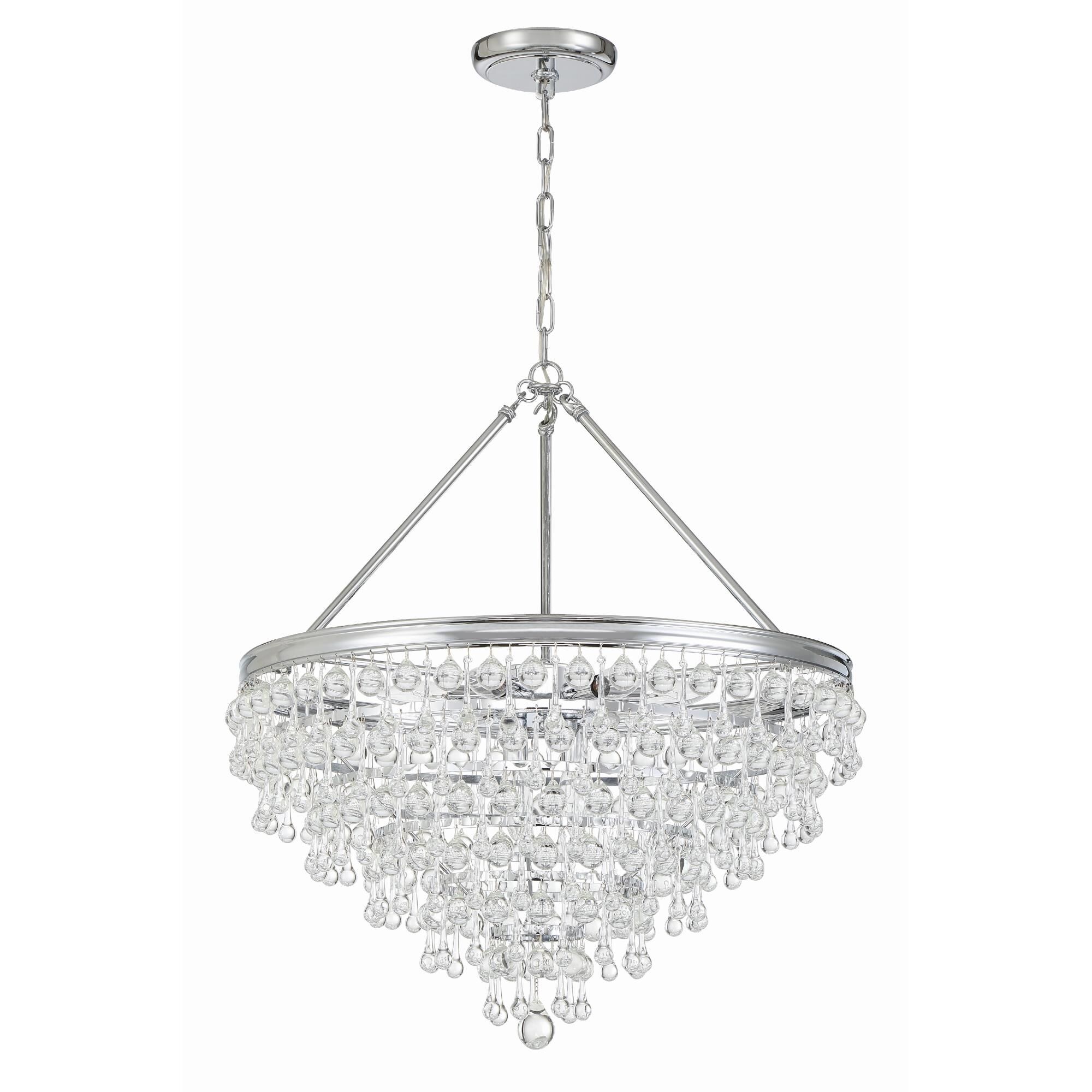 Calypso 25 Inch 8 Light Chandelier by Crystorama